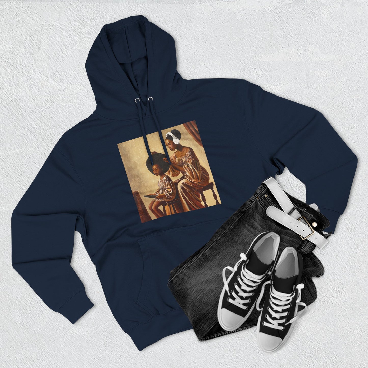 Crown Work Three-Panel Fleece Hoodie
