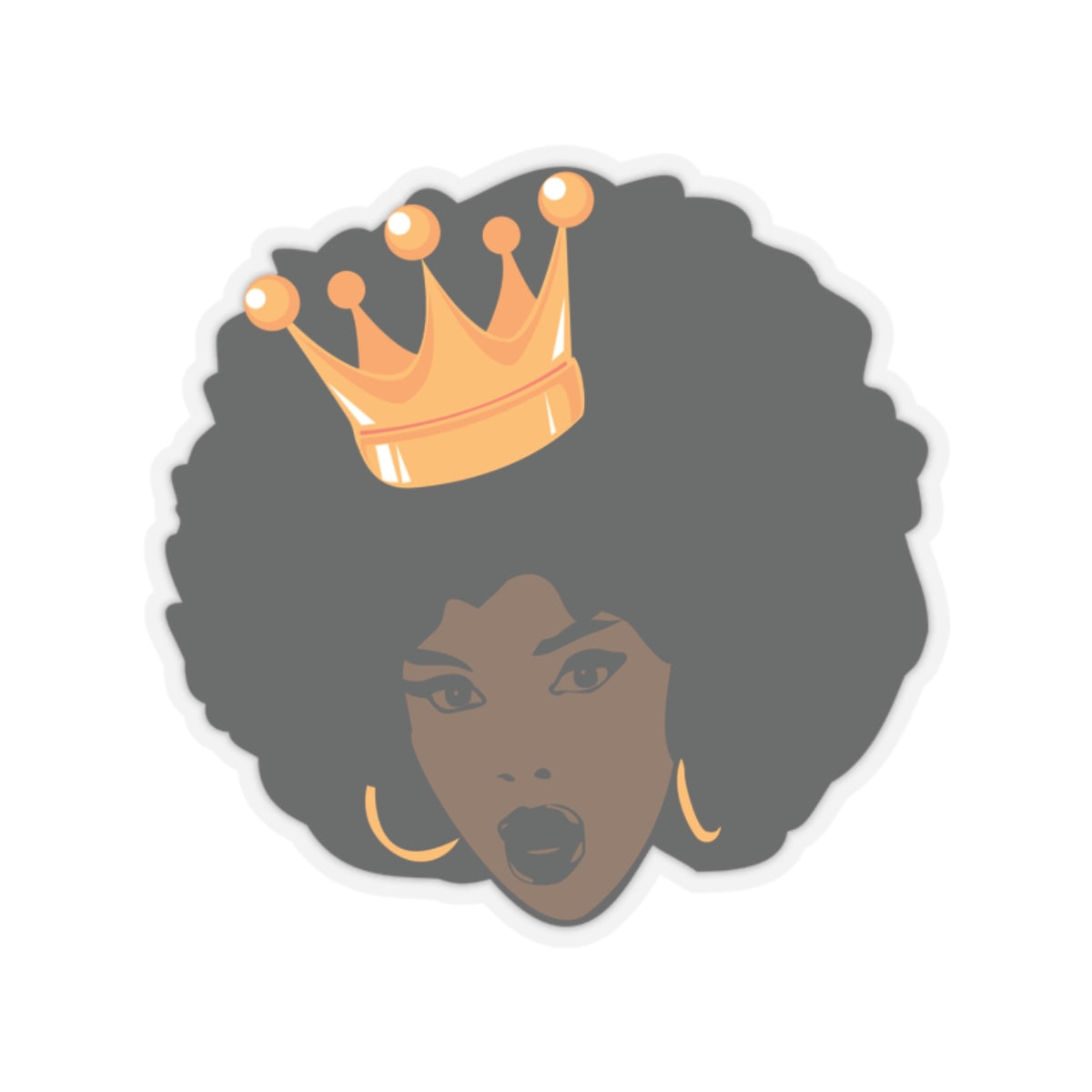Black Queen Kiss-Cut Stickers
