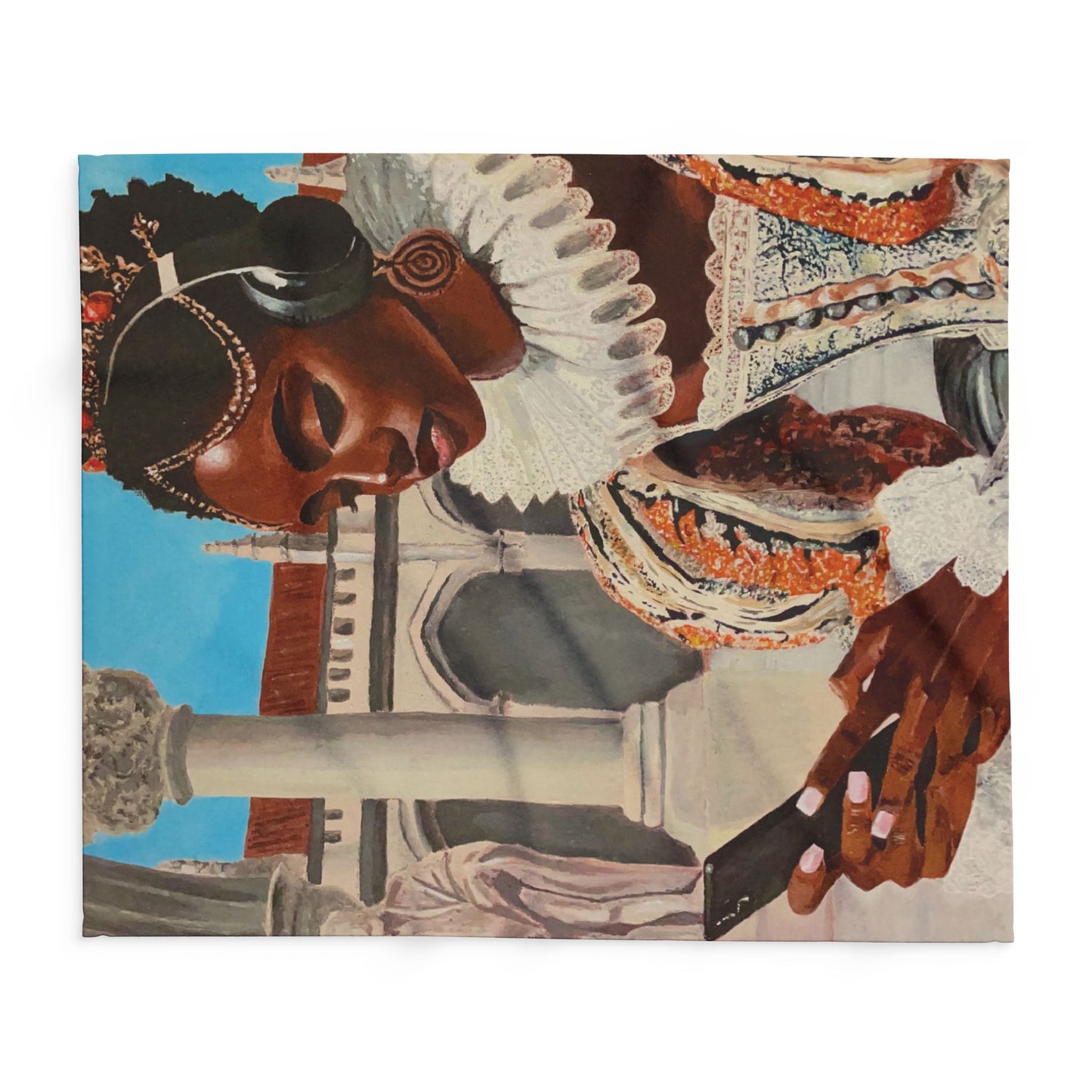 The Queen's Scroll Arctic Fleece Blanket