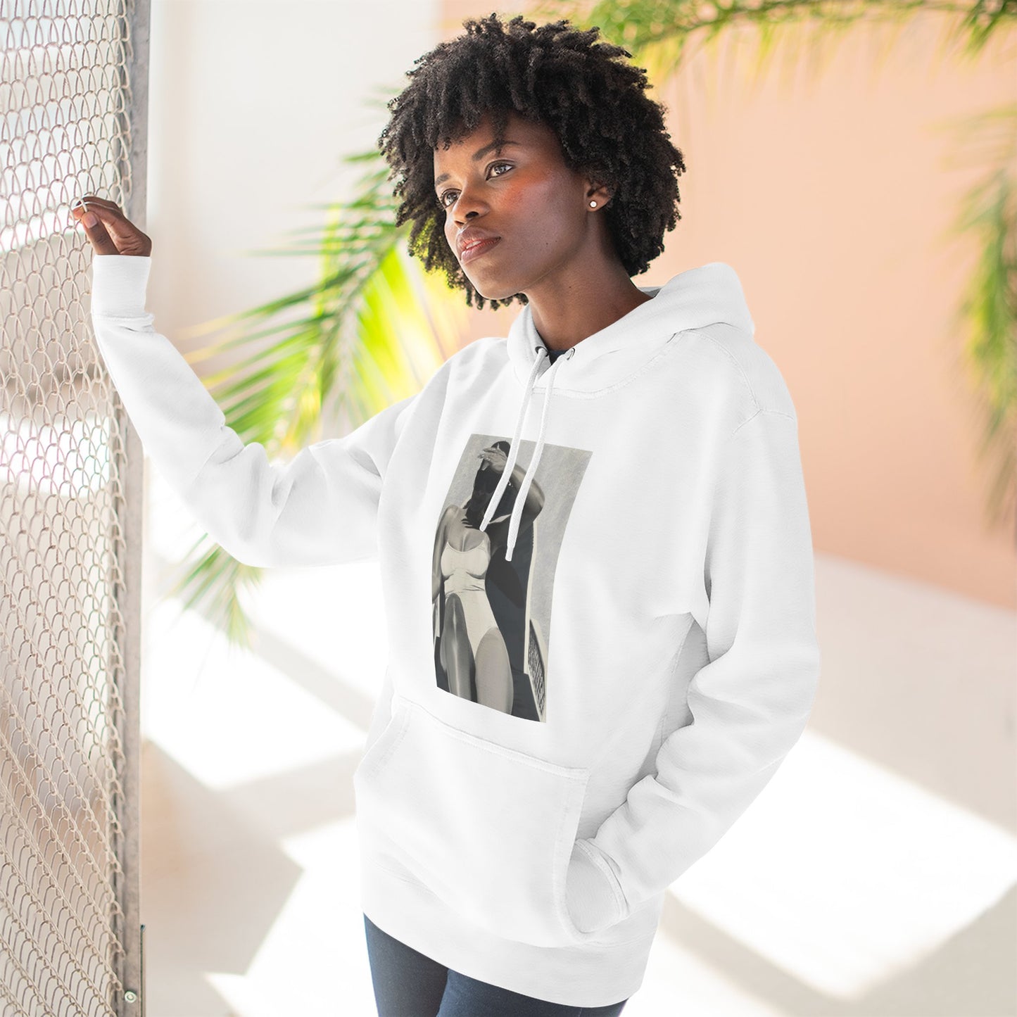 Tracee Three-Panel Fleece Hoodie