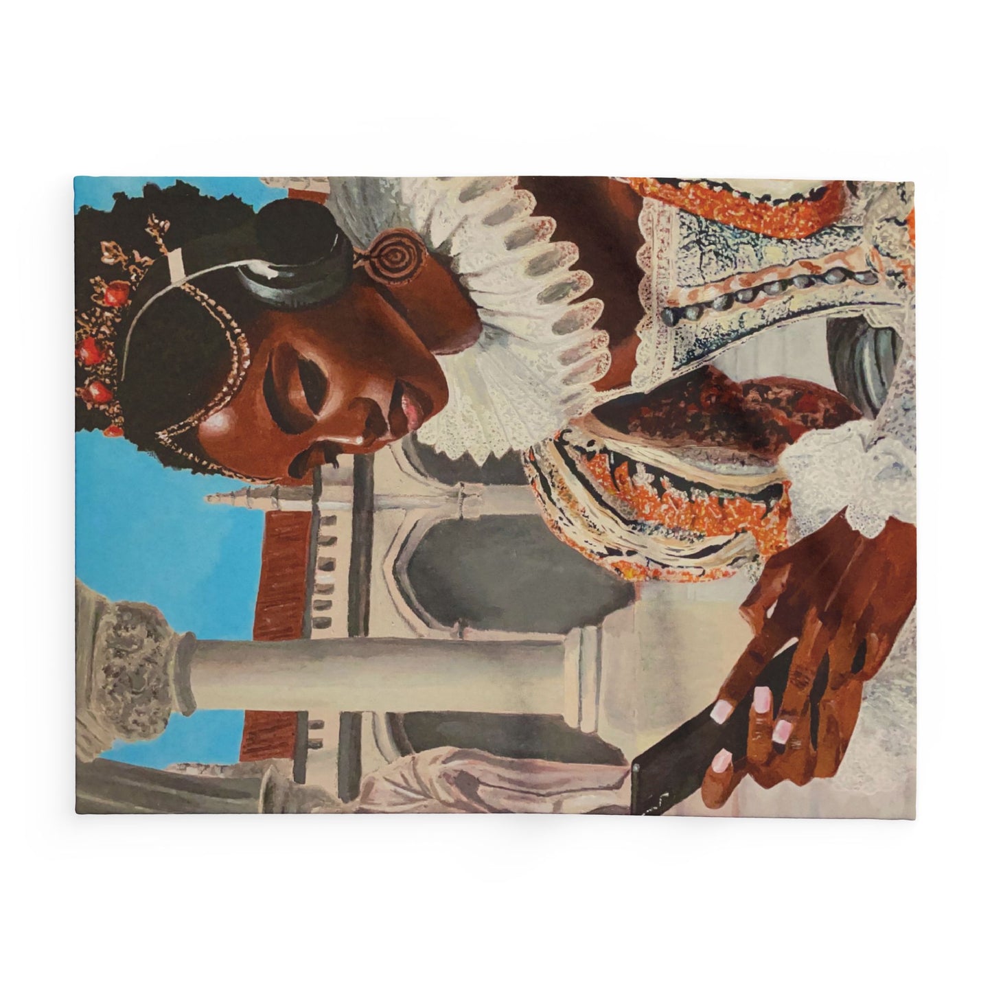 The Queen's Scroll Arctic Fleece Blanket