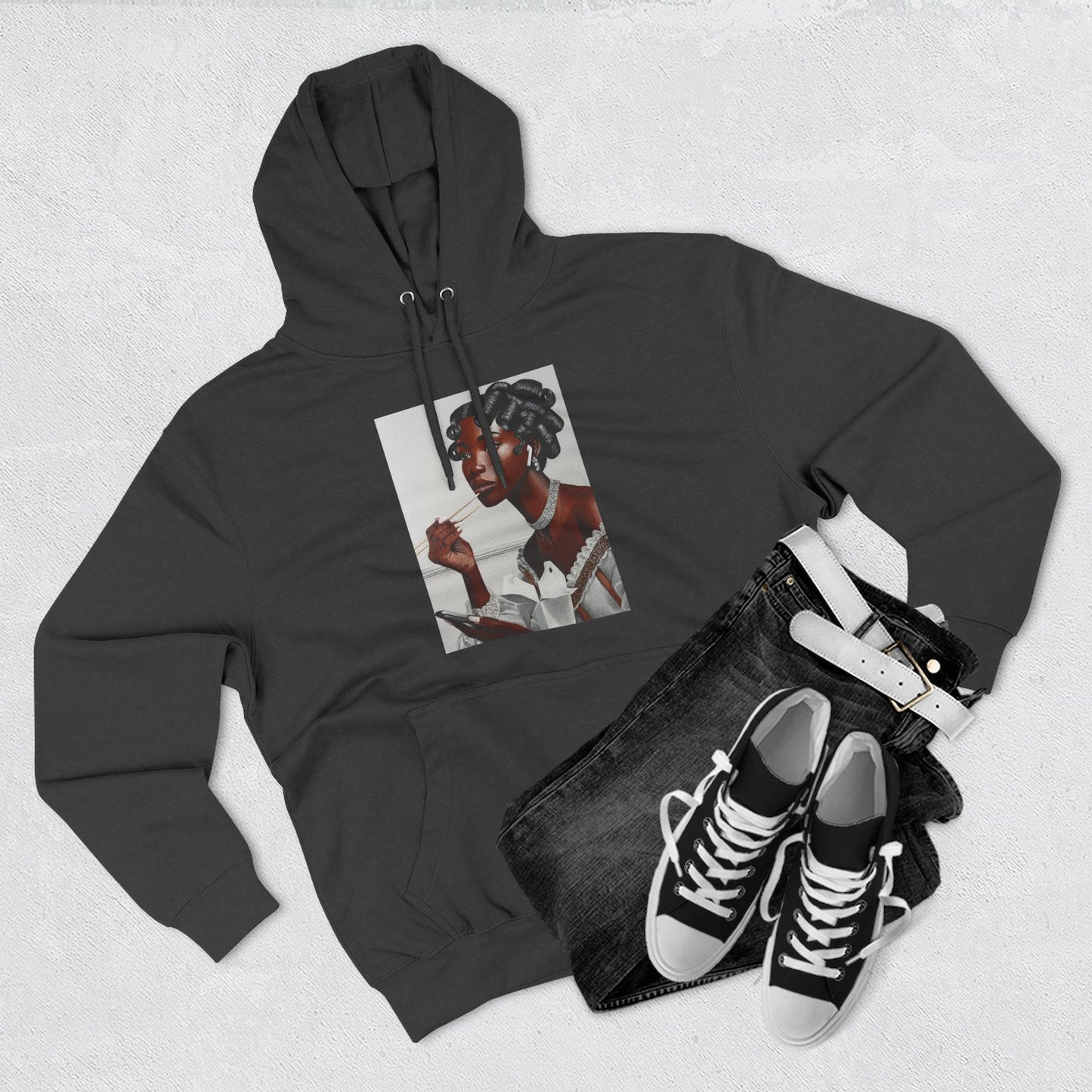 Our Lady of Leftovers Three-Panel Fleece Hoodie