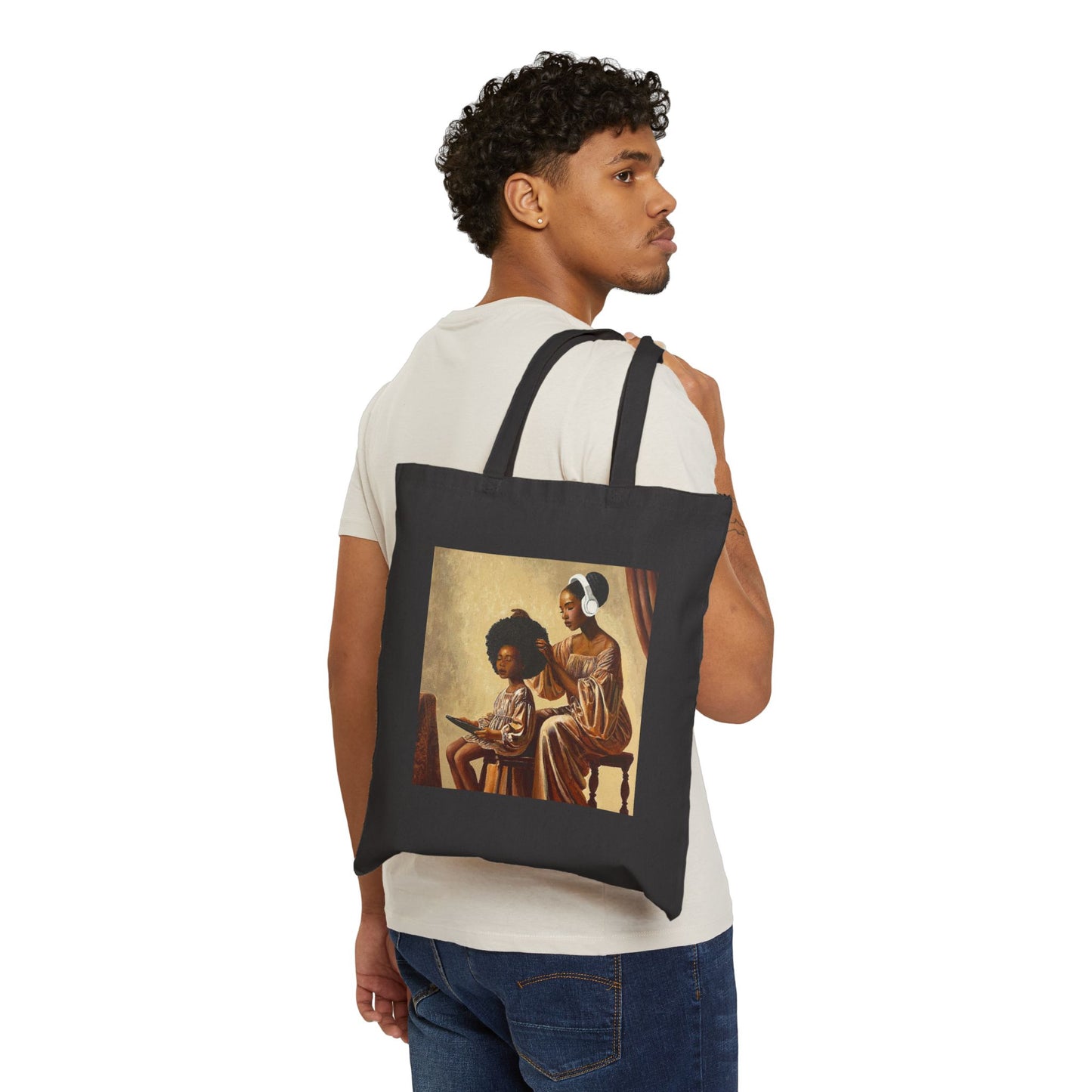 Crown Work Cotton Canvas Tote Bag