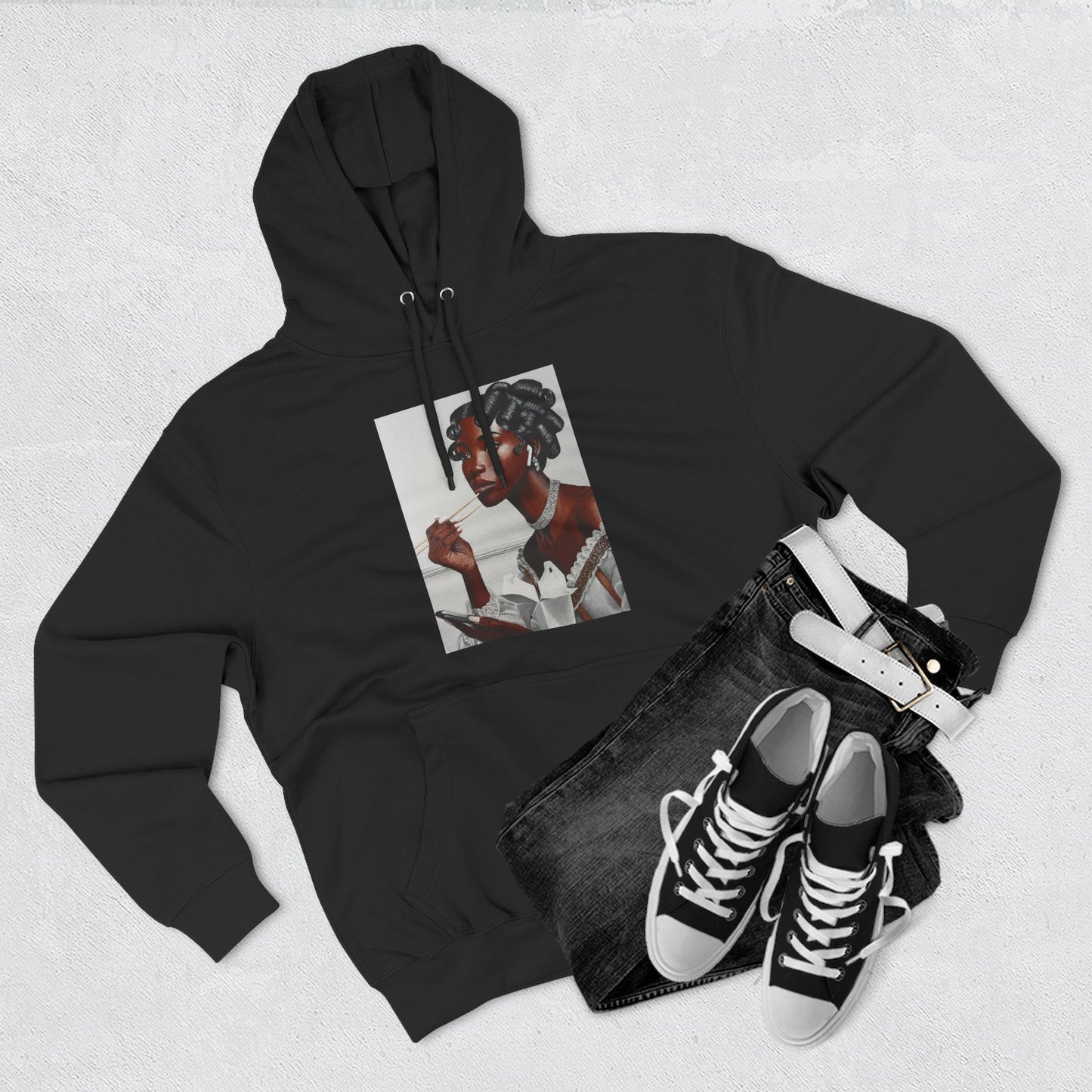 Our Lady of Leftovers Three-Panel Fleece Hoodie