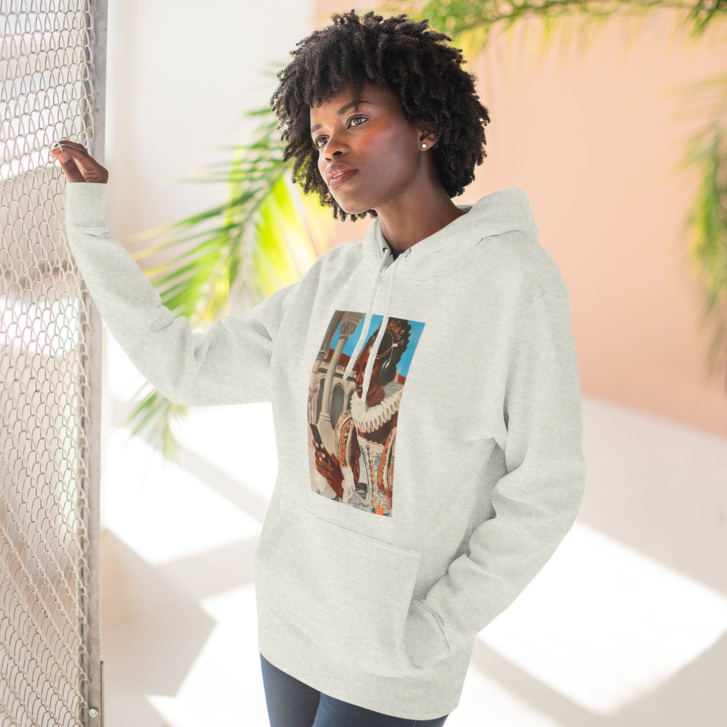 The Queen's Scroll Three-Panel Fleece Hoodie