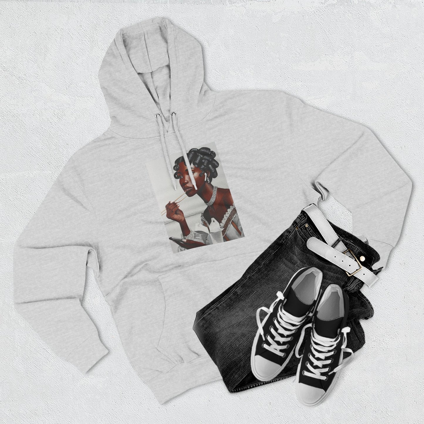 Our Lady of Leftovers Three-Panel Fleece Hoodie