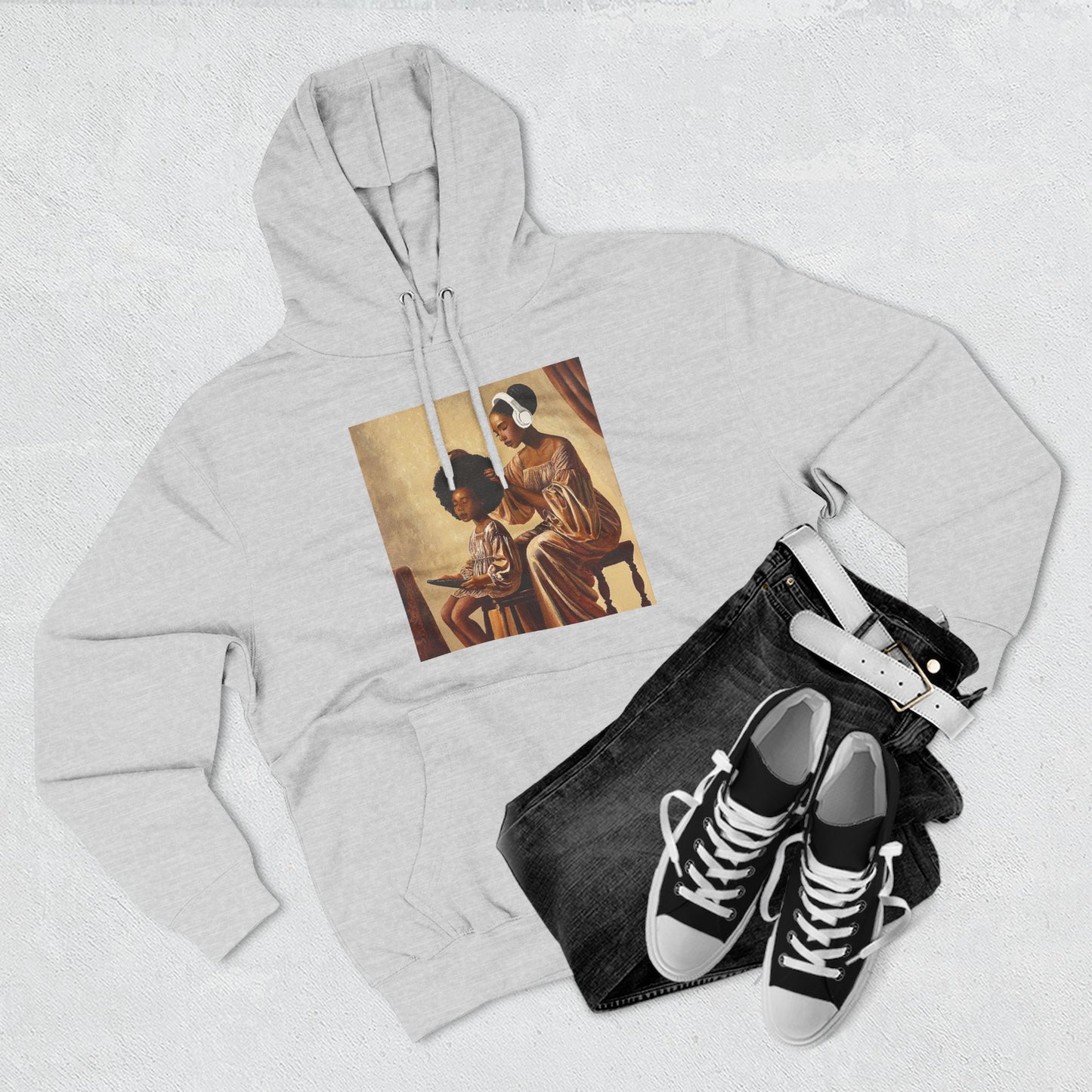 Crown Work Three-Panel Fleece Hoodie
