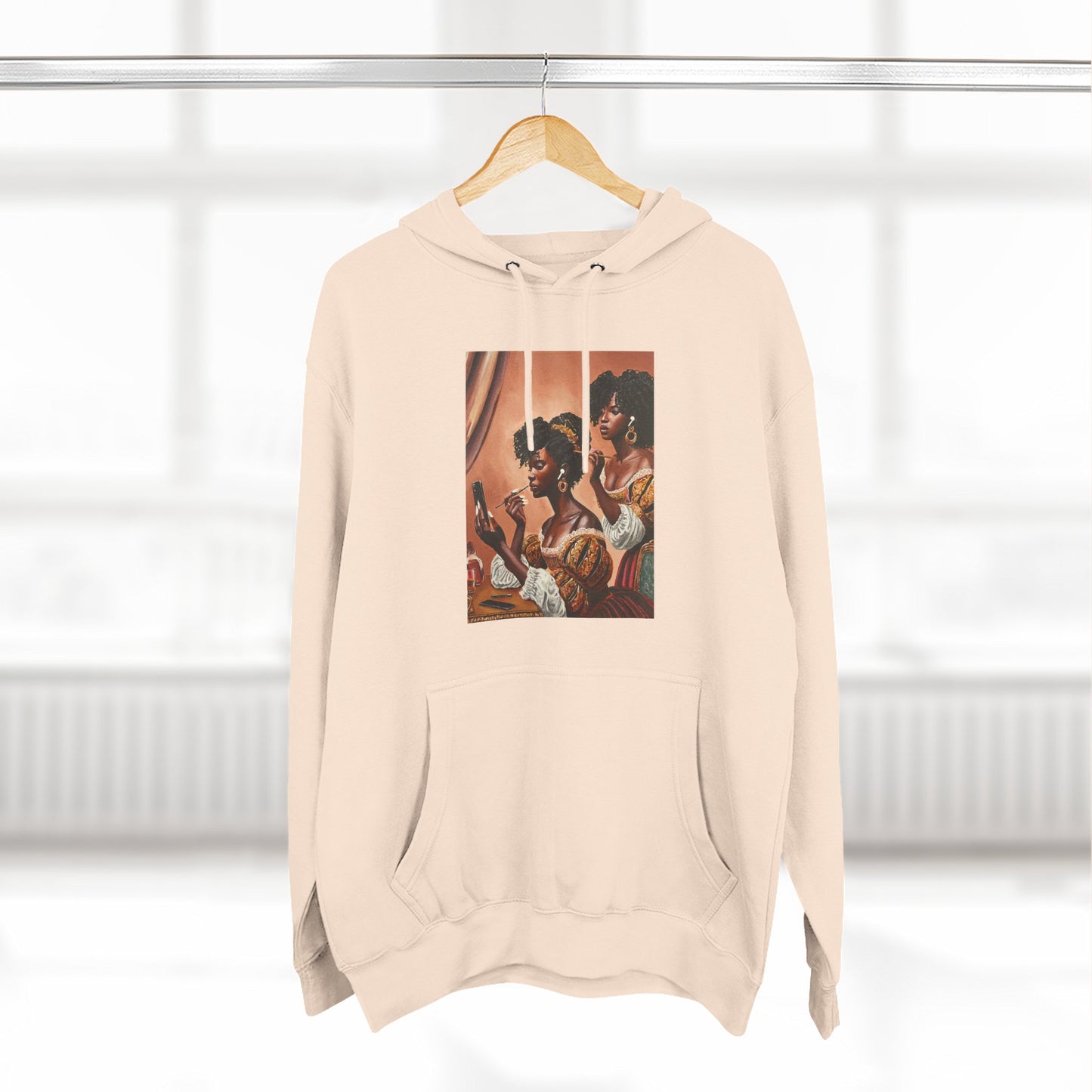 Fashionably Late Three-Panel Fleece Hoodie