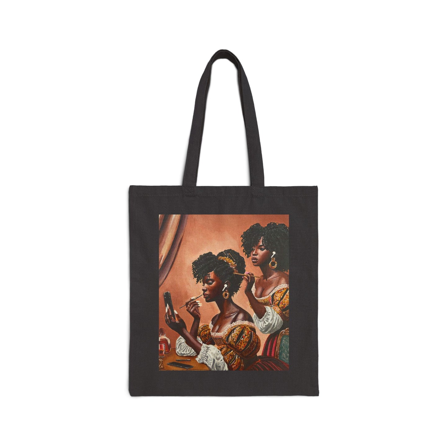 Fashionably Late Cotton Canvas Tote Bag