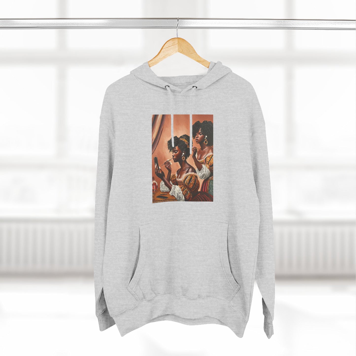 Fashionably Late Three-Panel Fleece Hoodie