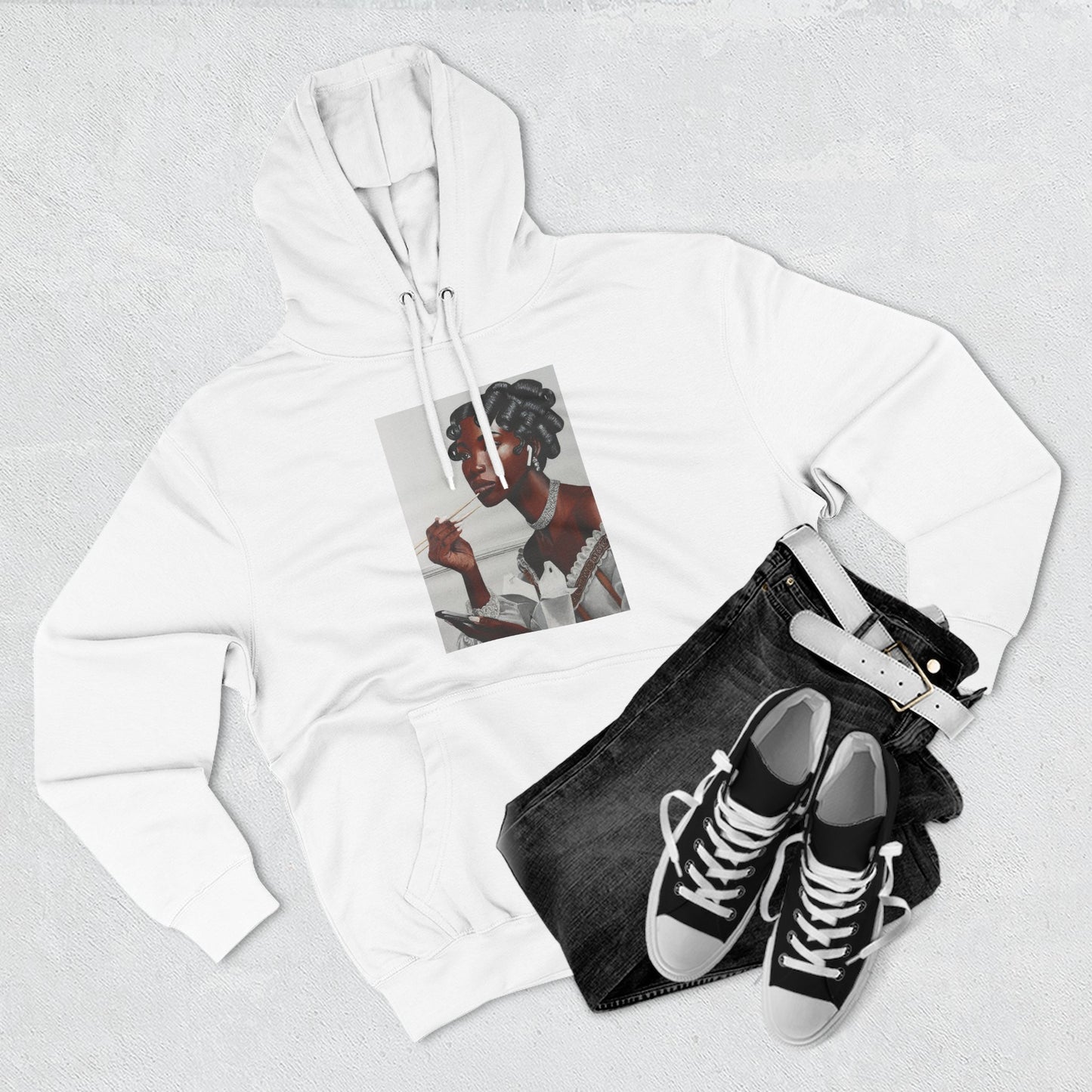 Our Lady of Leftovers Three-Panel Fleece Hoodie