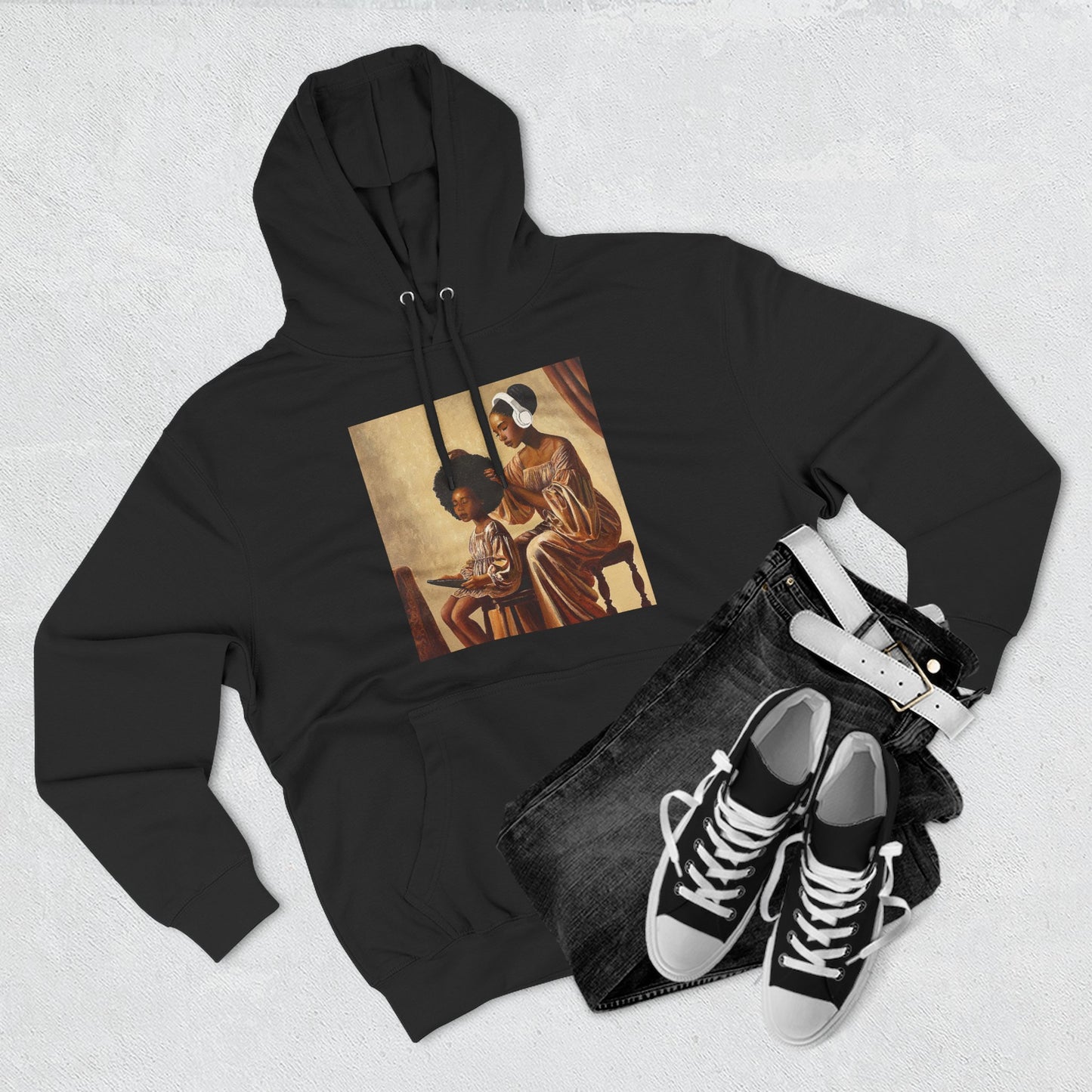 Crown Work Three-Panel Fleece Hoodie