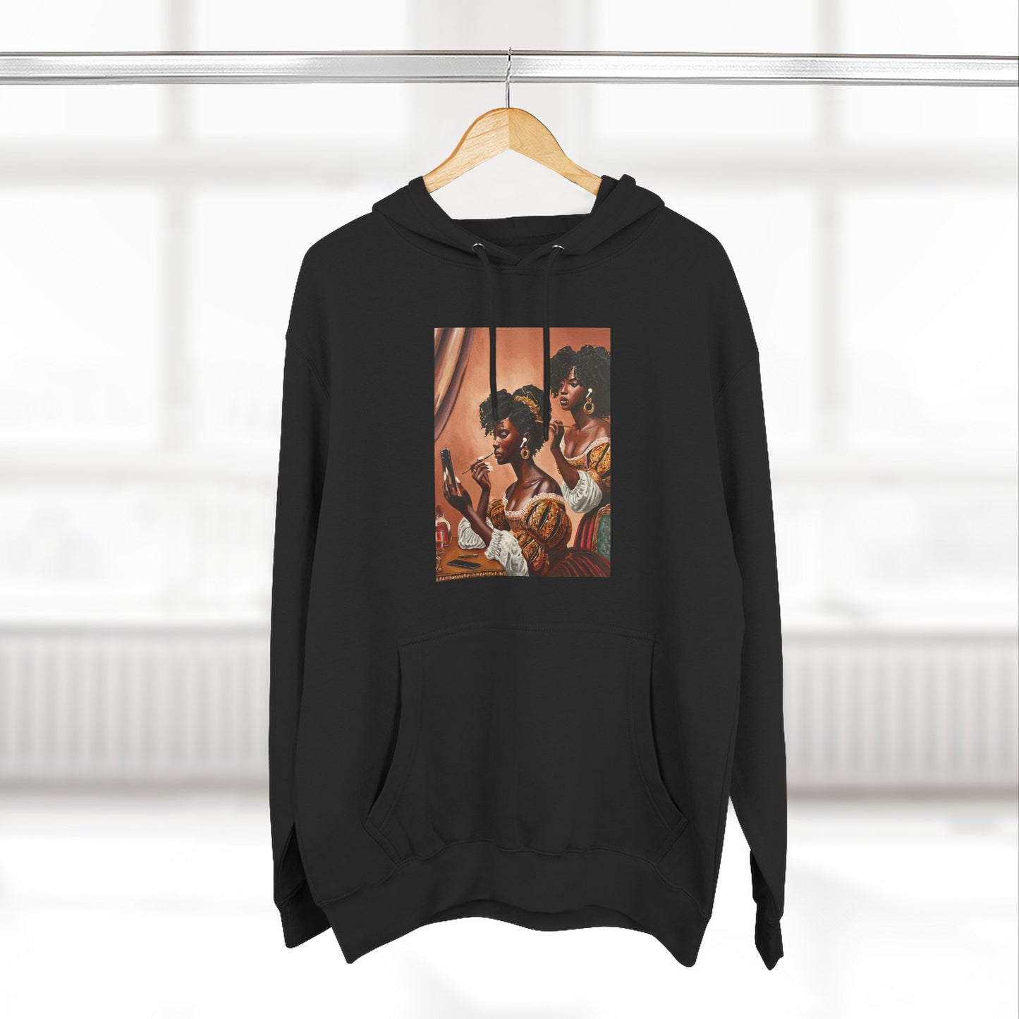 Fashionably Late Three-Panel Fleece Hoodie