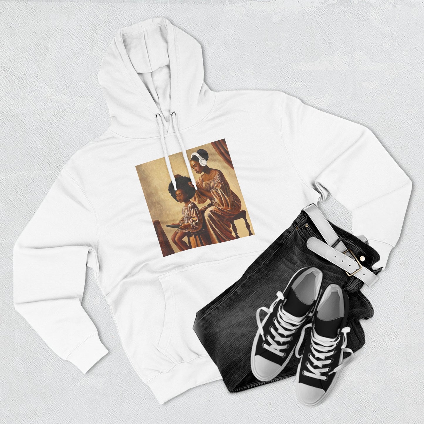 Crown Work Three-Panel Fleece Hoodie