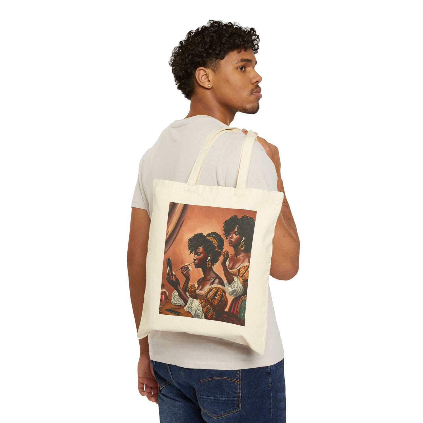 Fashionably Late Cotton Canvas Tote Bag