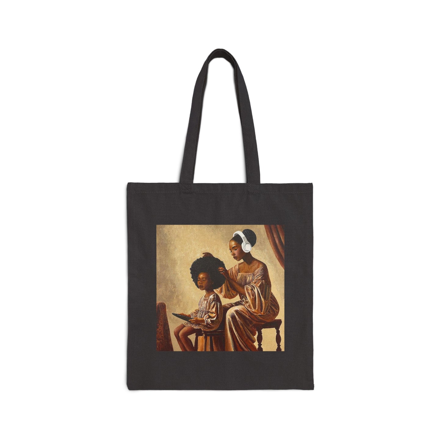 Crown Work Cotton Canvas Tote Bag