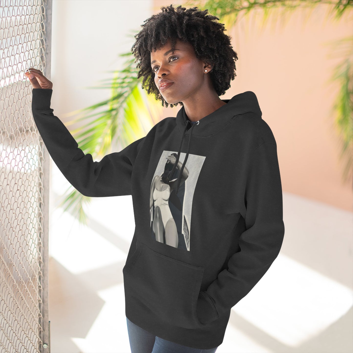 Tracee Three-Panel Fleece Hoodie