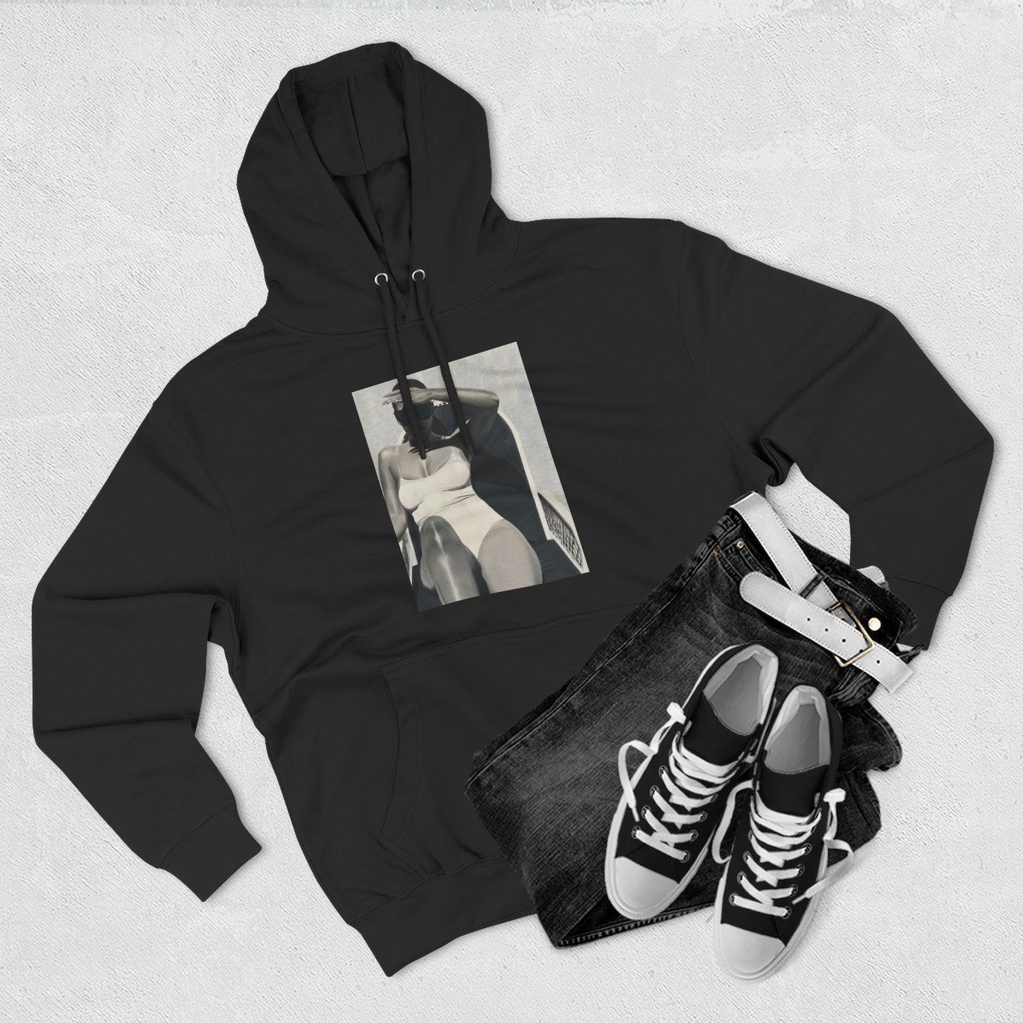 Tracee Three-Panel Fleece Hoodie