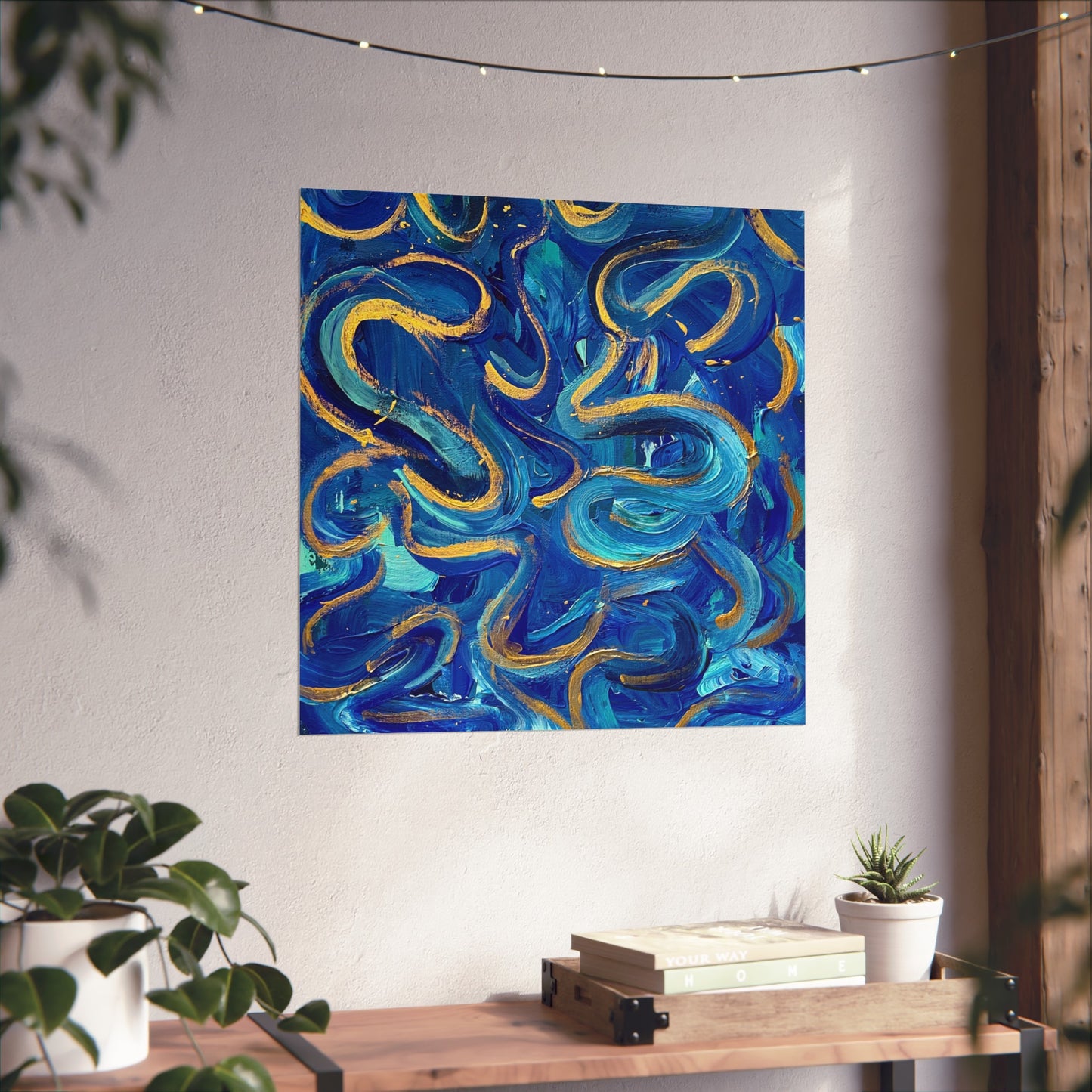 Blue Swirl Fine Art Posters