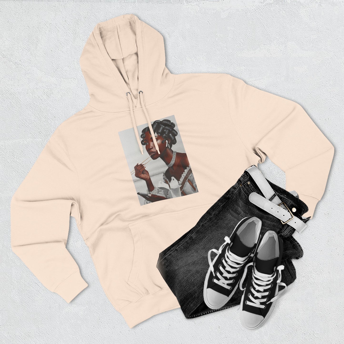 Our Lady of Leftovers Three-Panel Fleece Hoodie