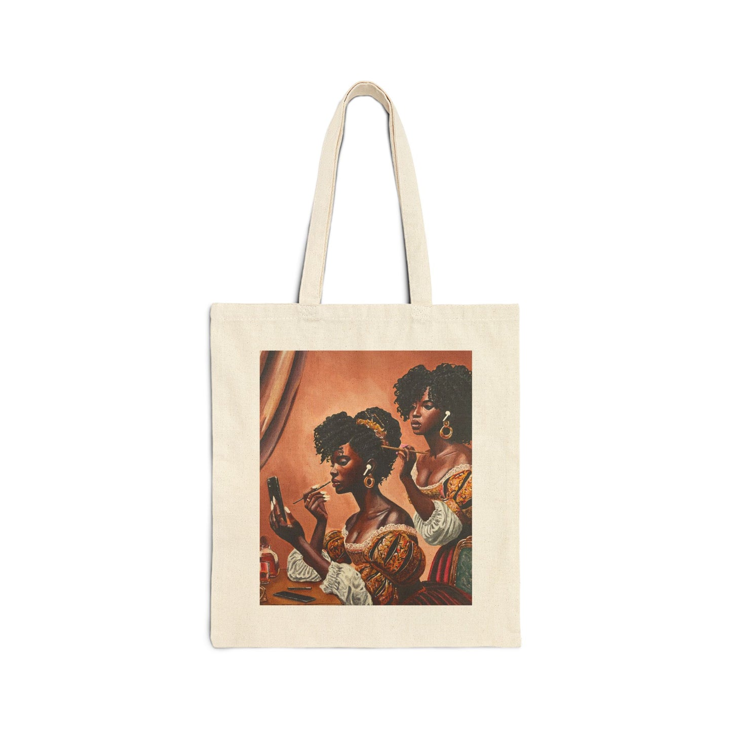 Fashionably Late Cotton Canvas Tote Bag