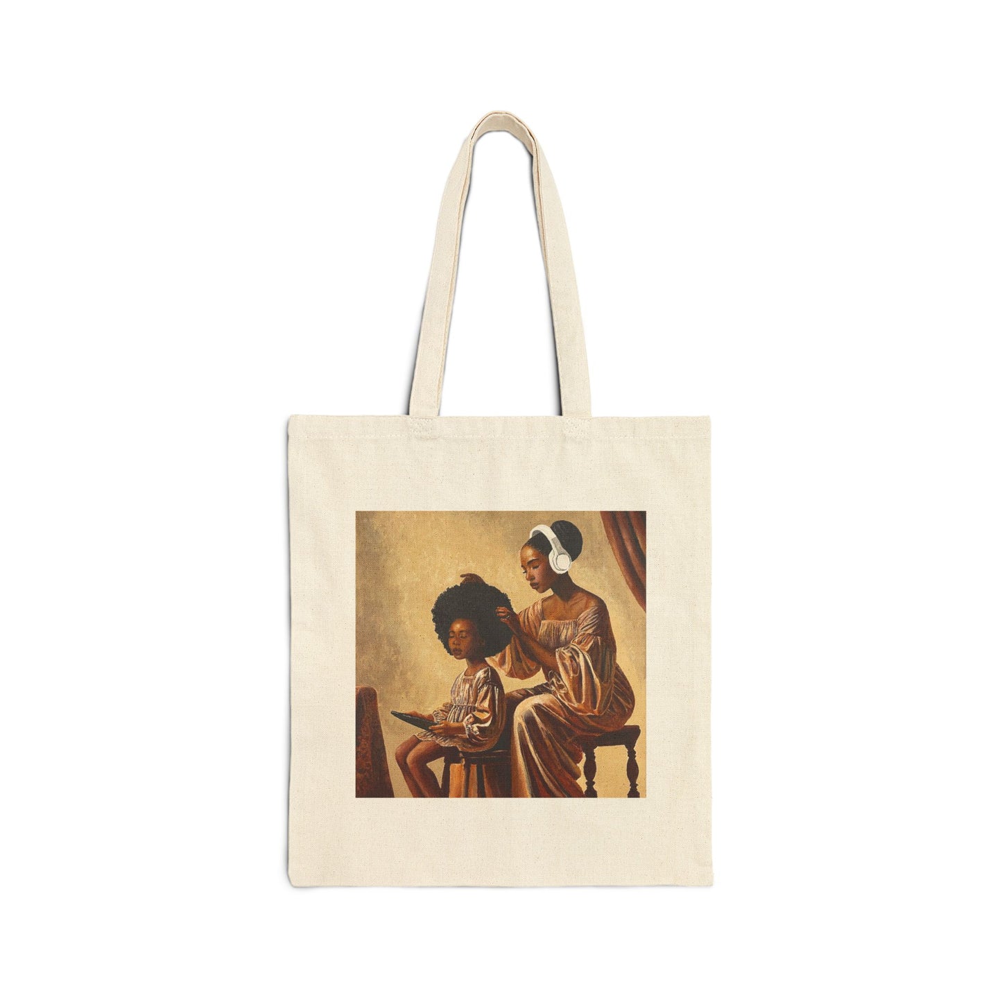 Crown Work Cotton Canvas Tote Bag