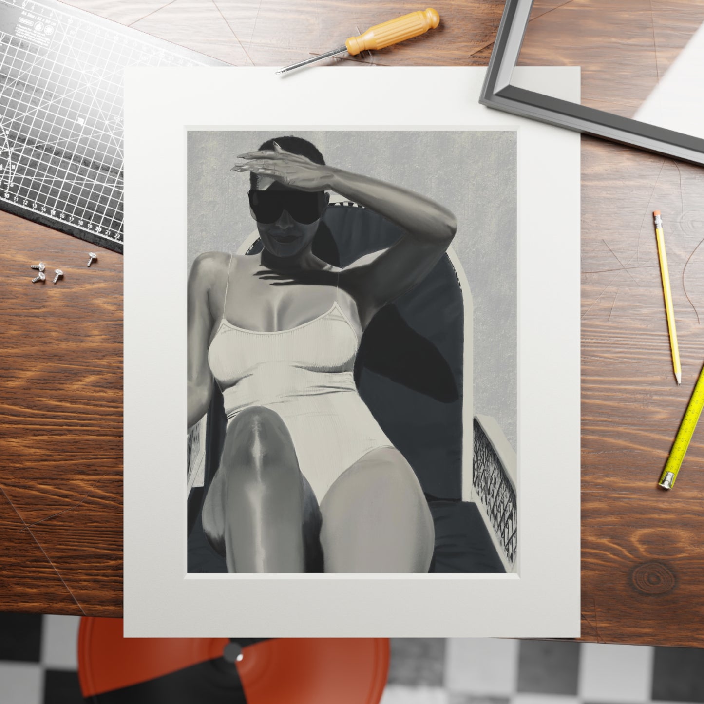 Tracee Fine Art Prints (Passepartout Paper Frame)