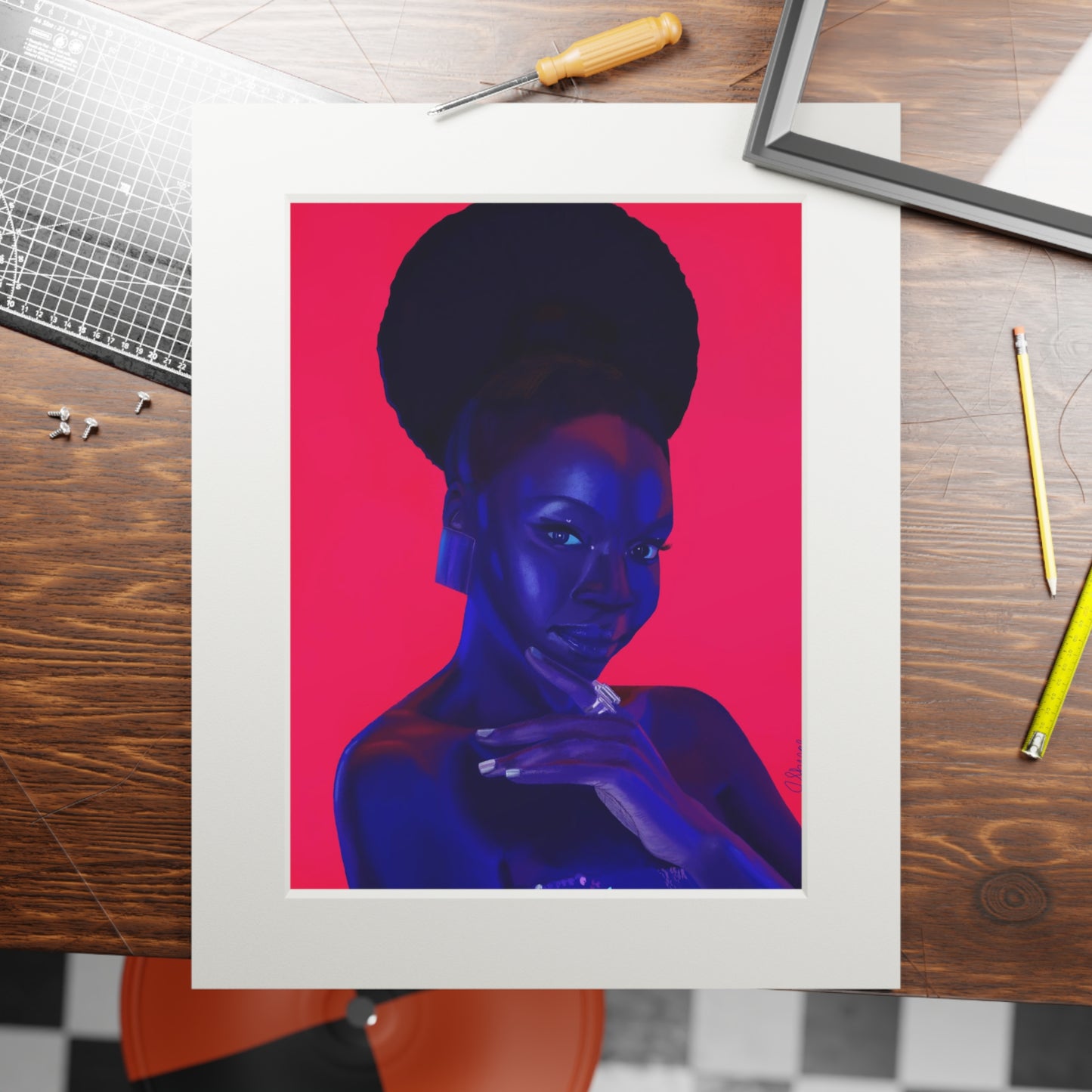 Danai Fine Art Prints (Passepartout Paper Frame)