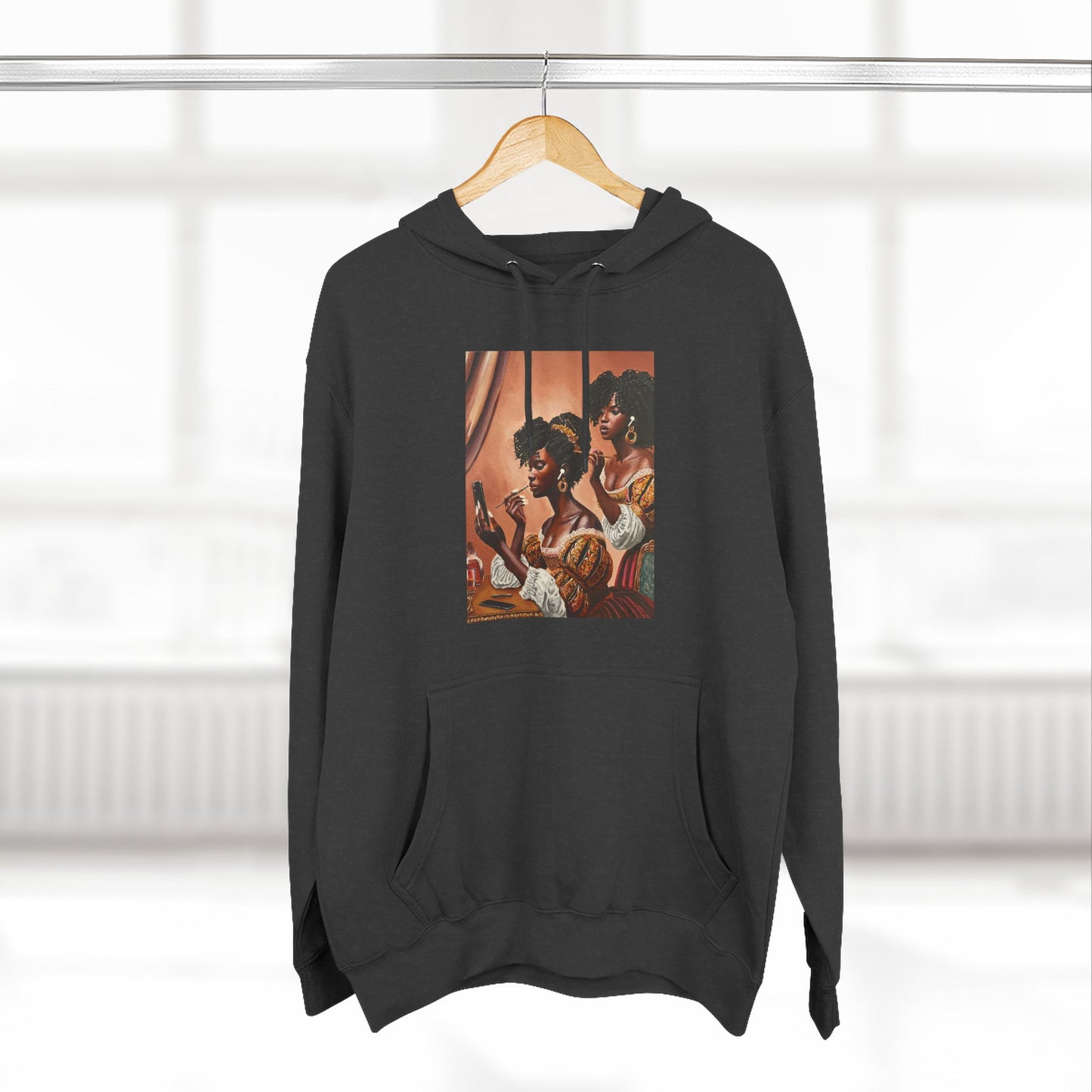Fashionably Late Three-Panel Fleece Hoodie