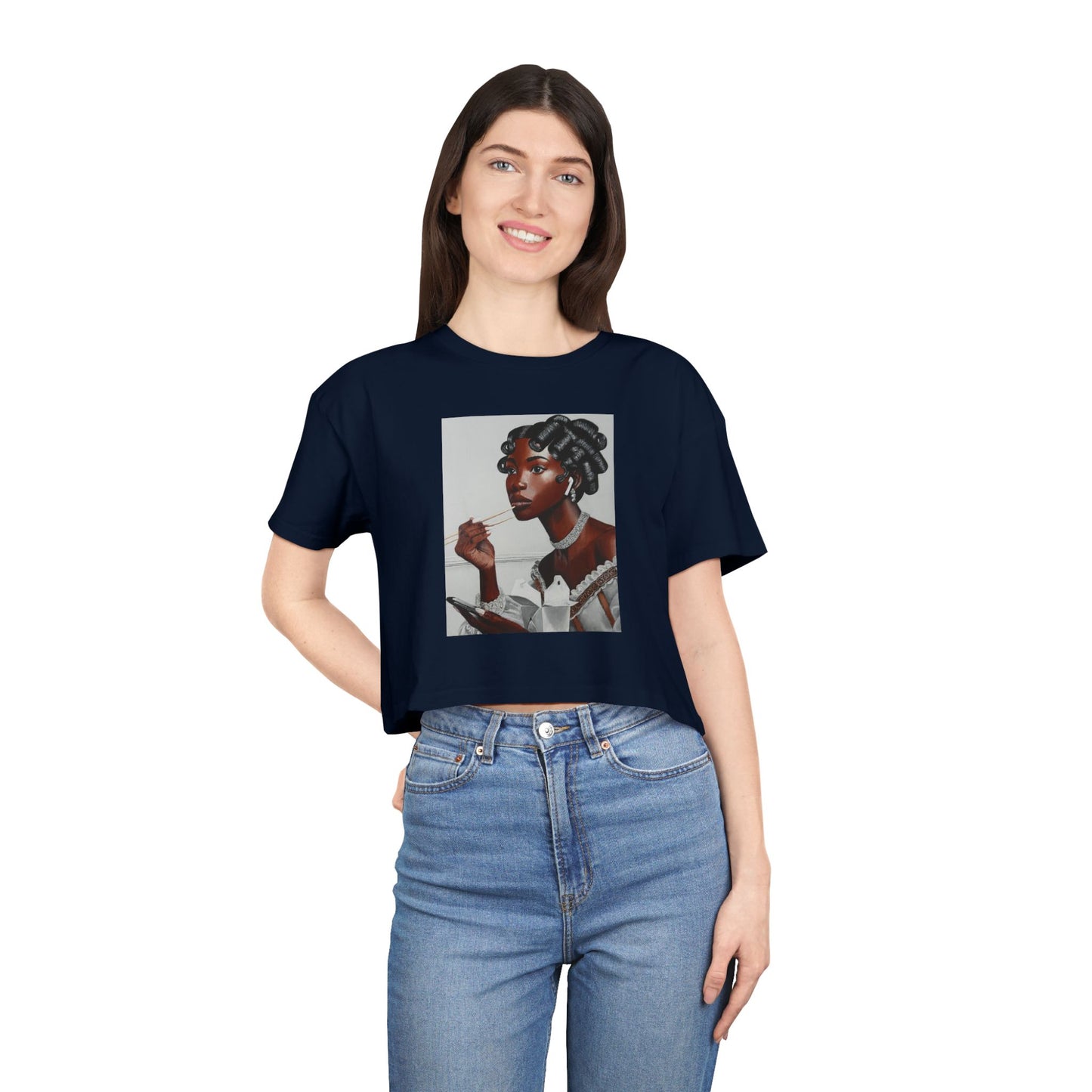 Our Lady of Leftovers Women's Crop Tee