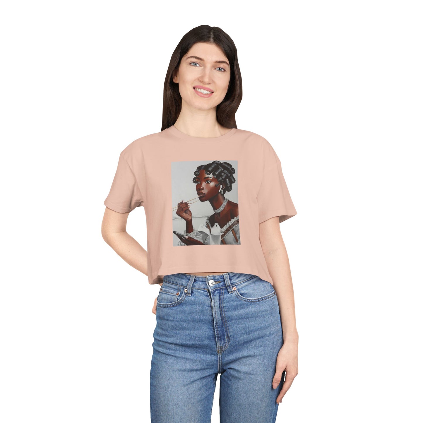 Our Lady of Leftovers Women's Crop Tee