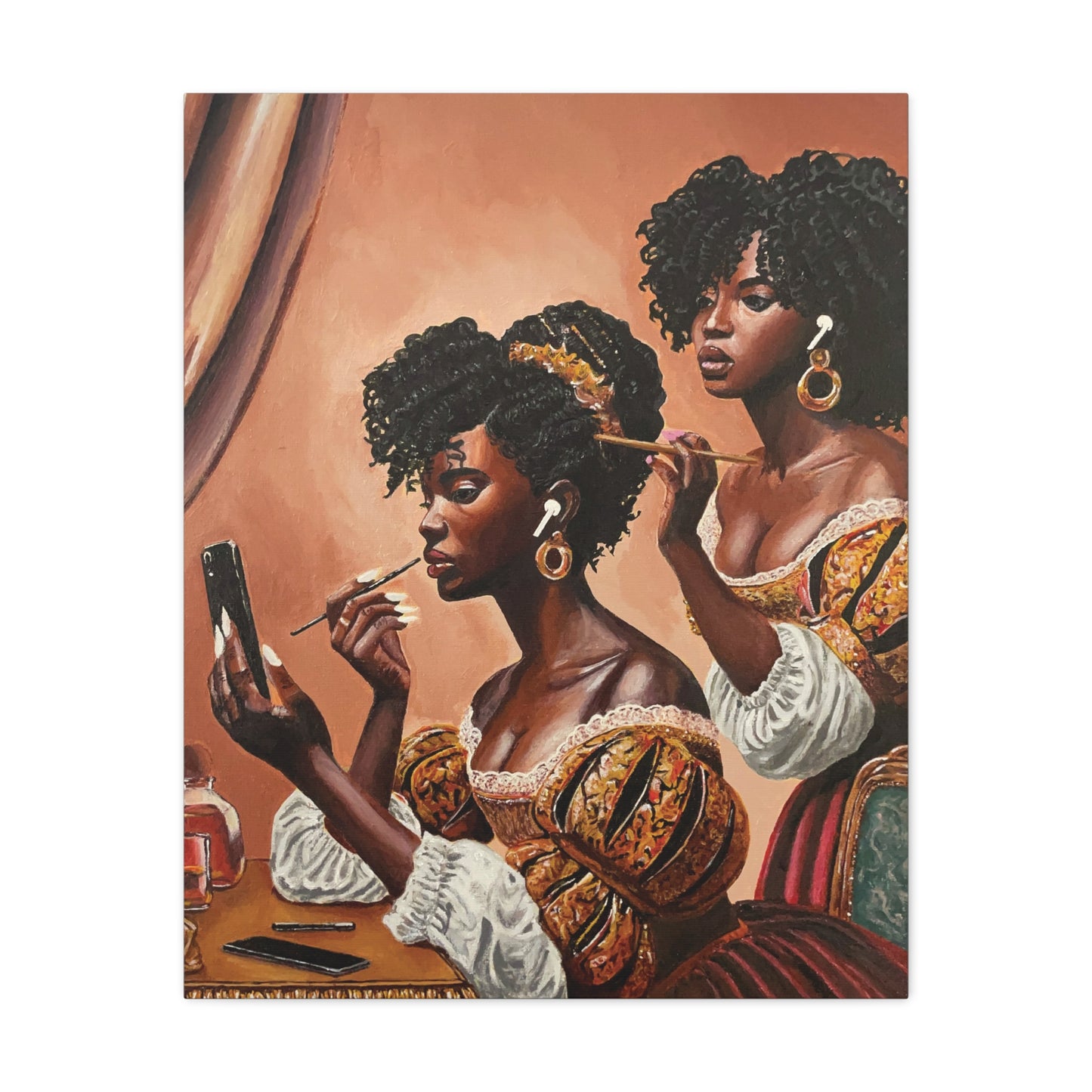 Fashionably Late Matte Canvas, Stretched