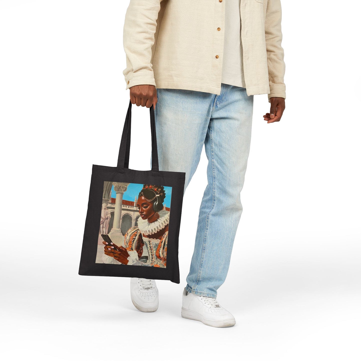 The Queen's Scroll Cotton Canvas Tote Bag
