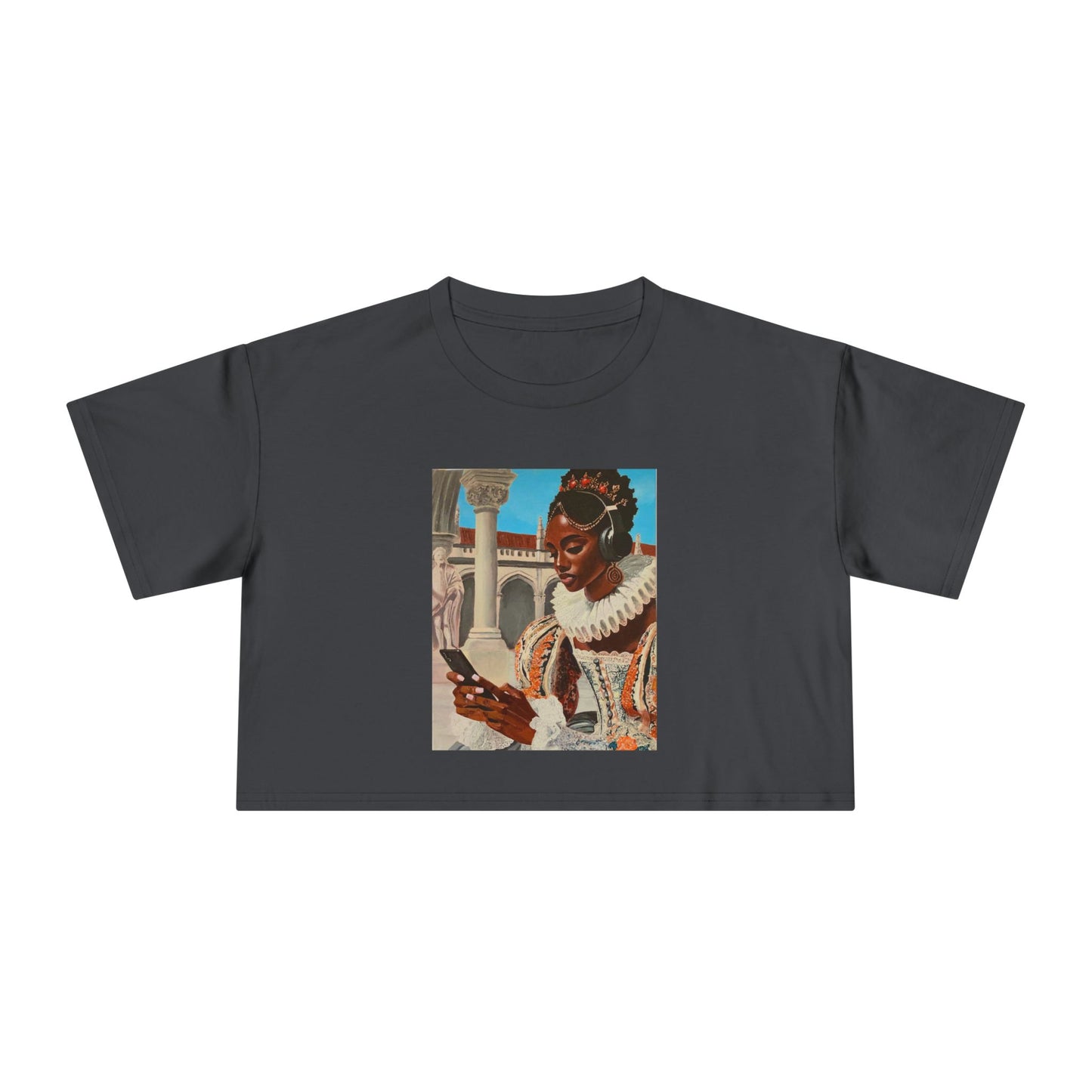 The Queen's Scroll Women's Crop Tee