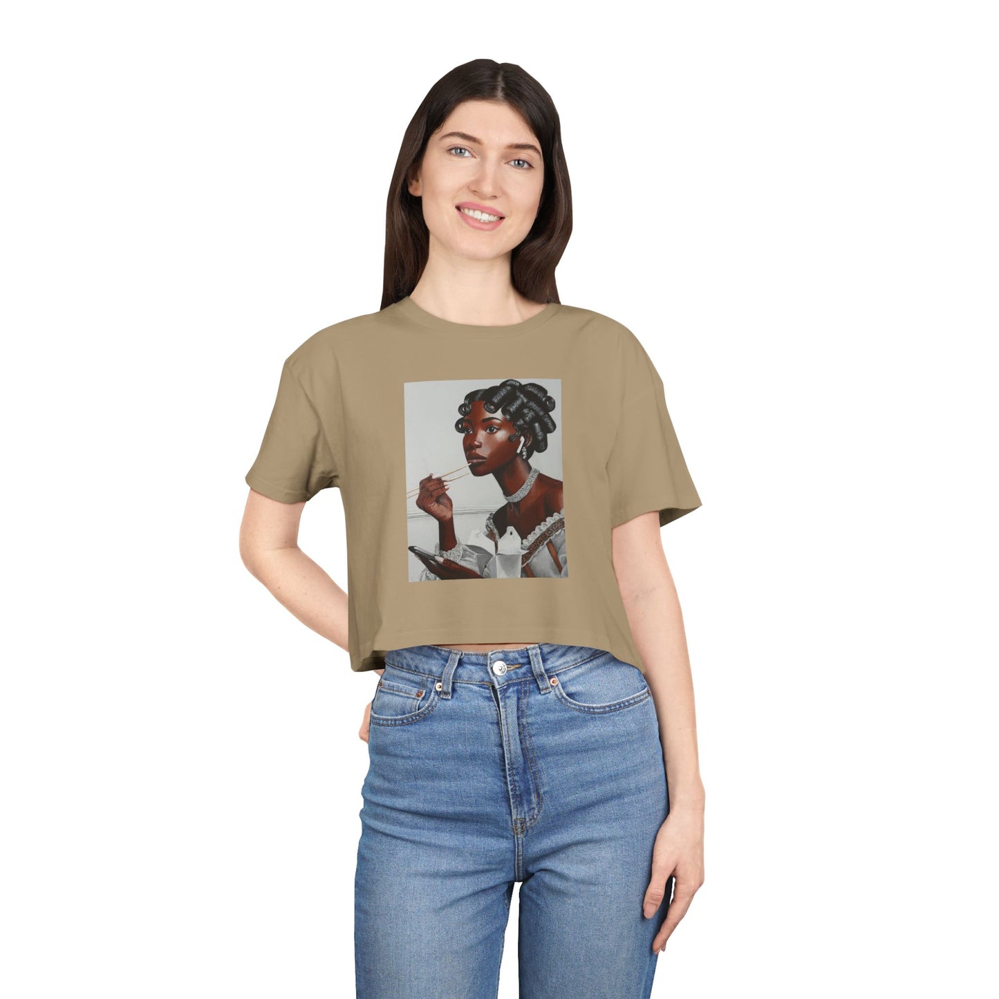 Our Lady of Leftovers Women's Crop Tee