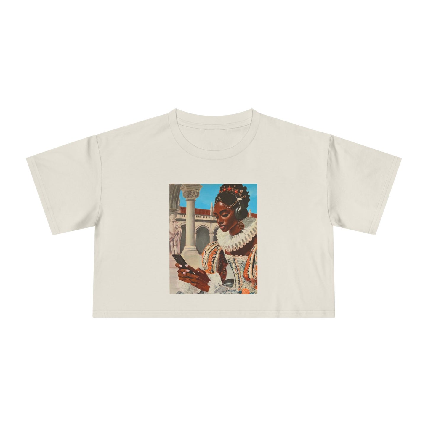 The Queen's Scroll Women's Crop Tee