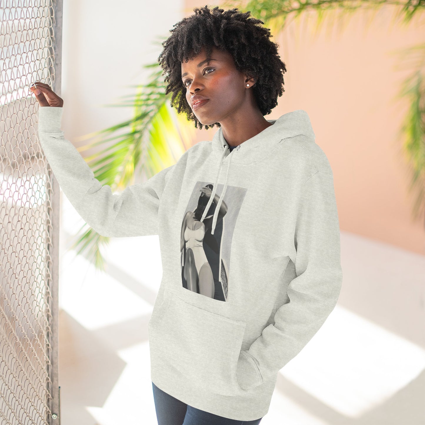Tracee Three-Panel Fleece Hoodie