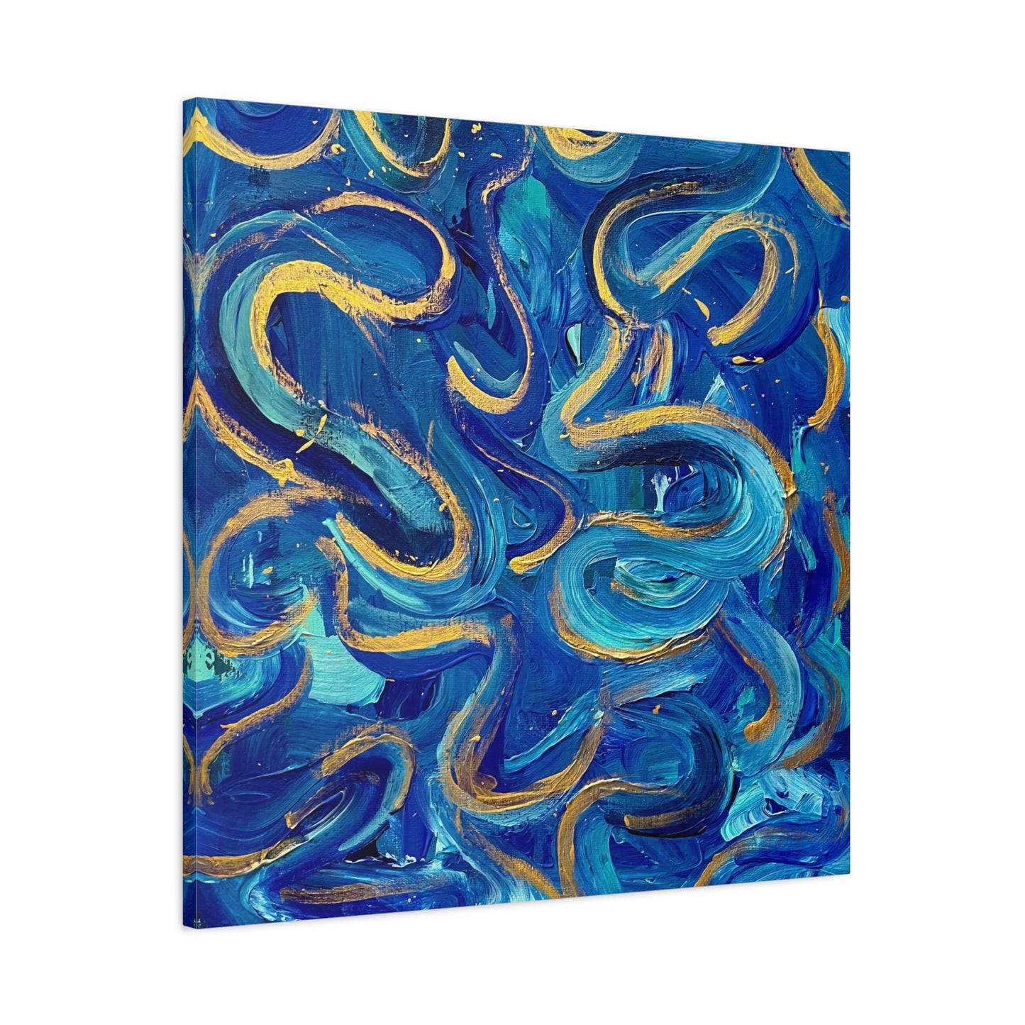 Blue Swirl Matte Canvas, Stretched, 1.25"
