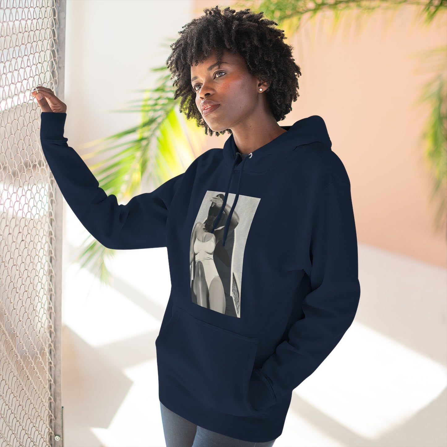 Tracee Three-Panel Fleece Hoodie