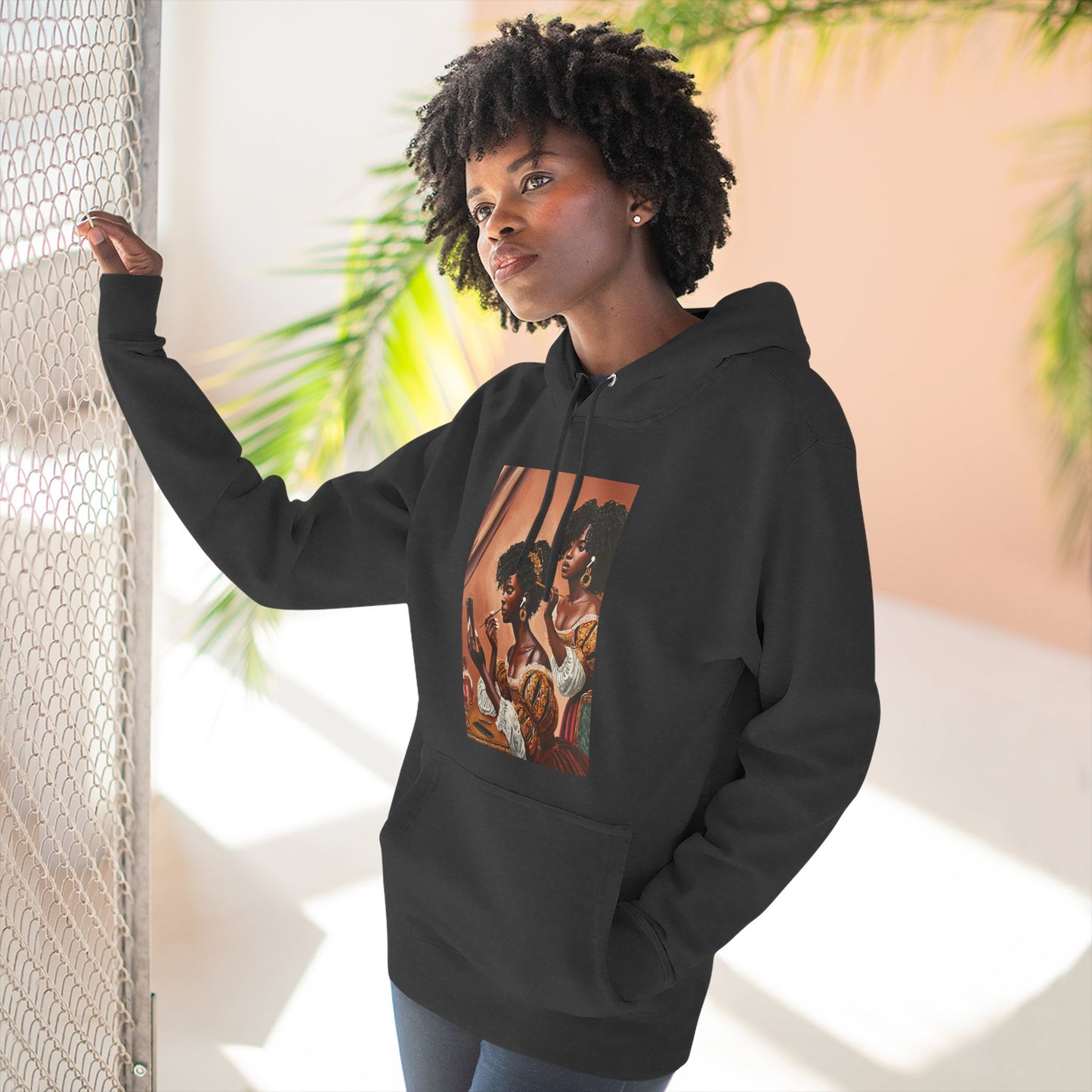 Fashionably Late Three-Panel Fleece Hoodie