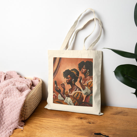 Fashionably Late Cotton Canvas Tote Bag