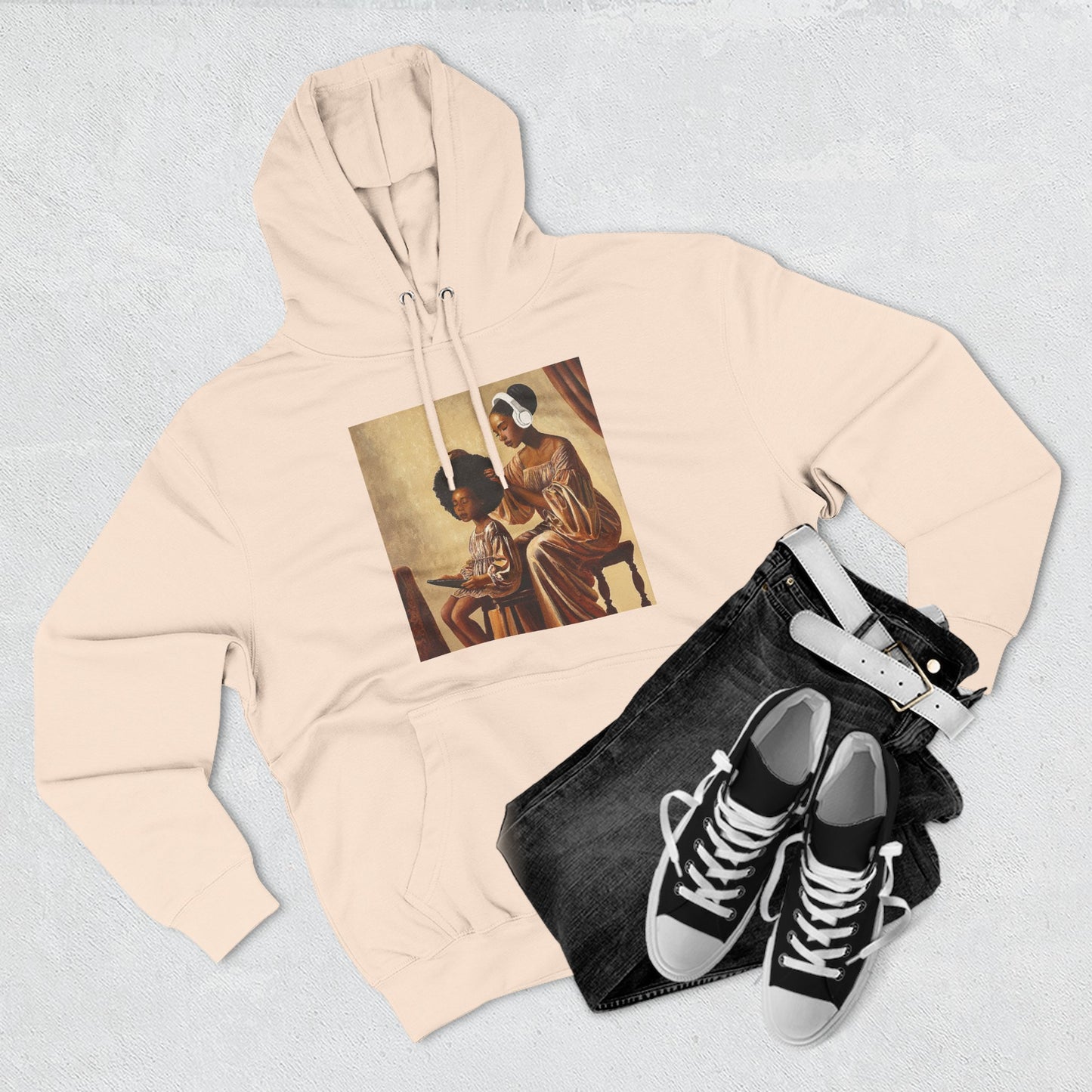 Crown Work Three-Panel Fleece Hoodie