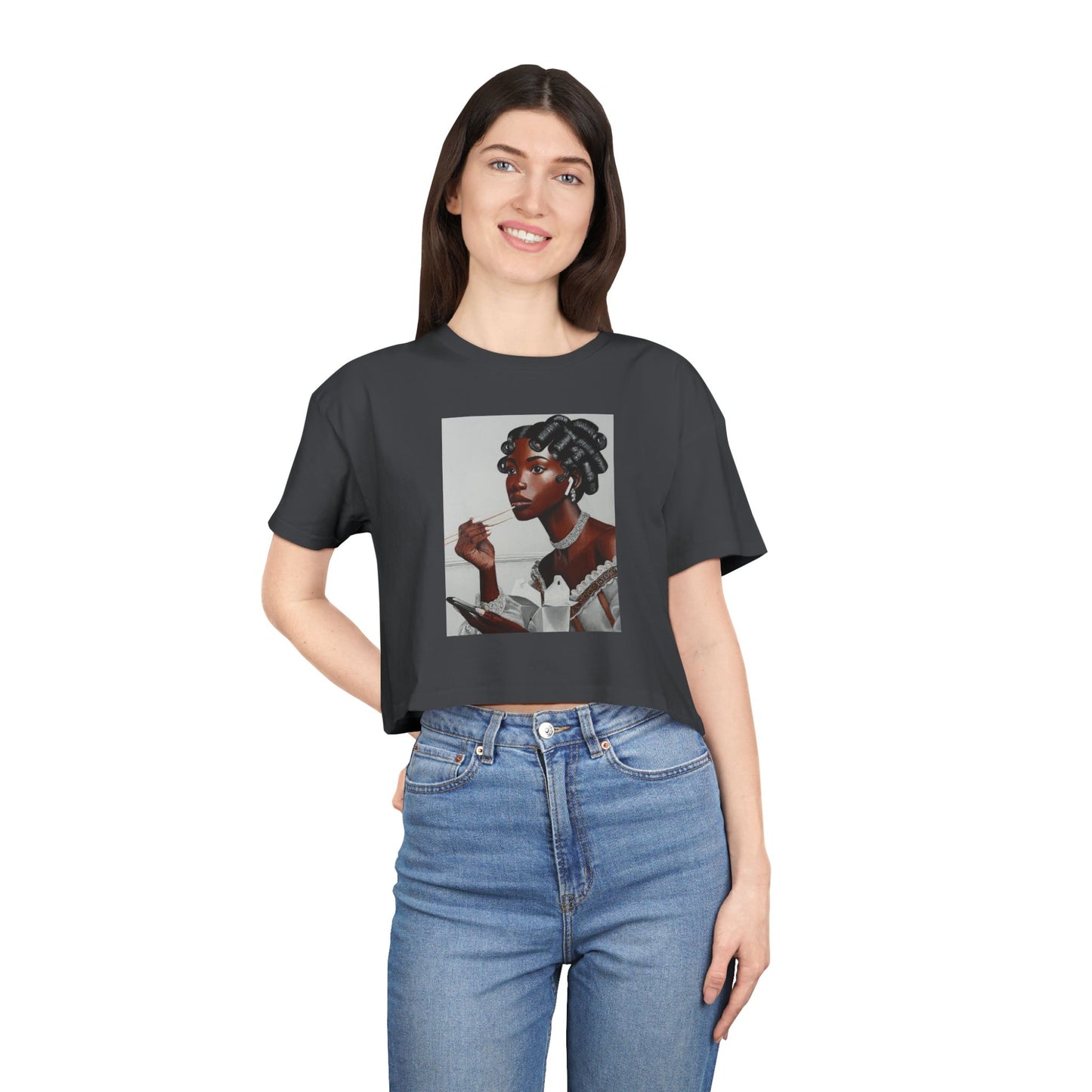 Our Lady of Leftovers Women's Crop Tee