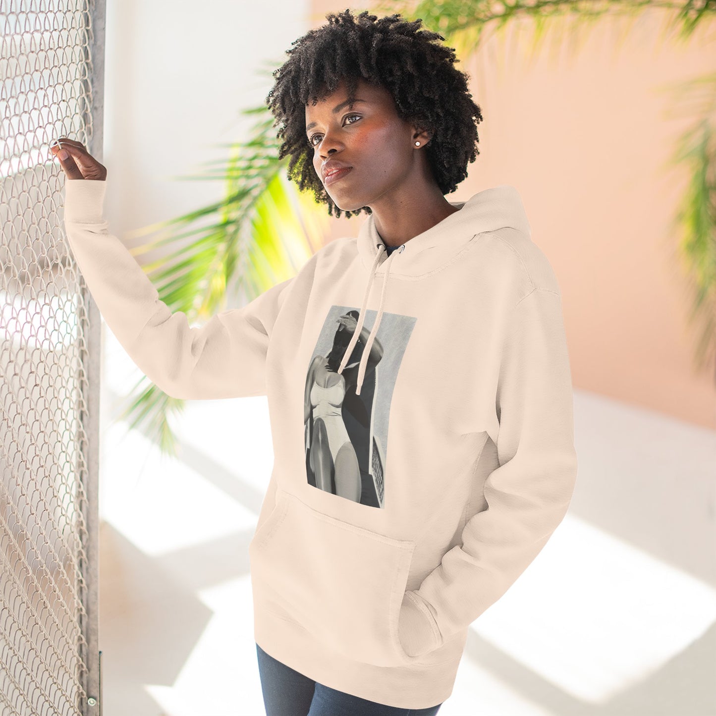 Tracee Three-Panel Fleece Hoodie