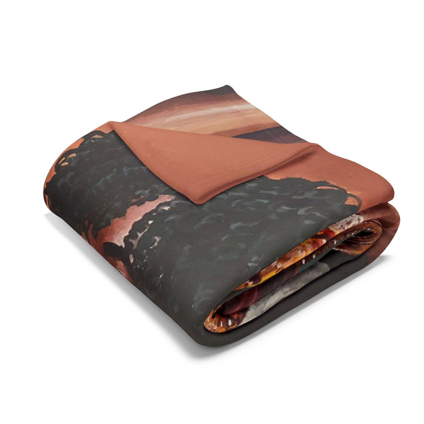 Fashionably Late Arctic Fleece Blanket
