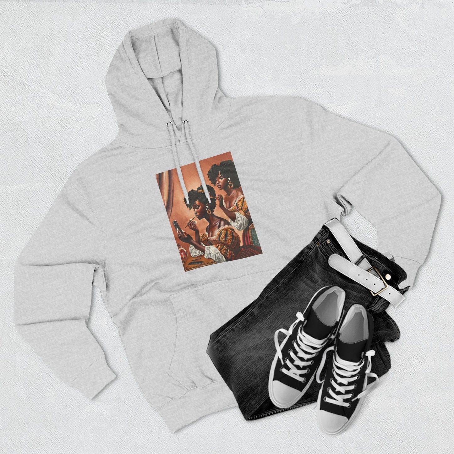 Fashionably Late Three-Panel Fleece Hoodie