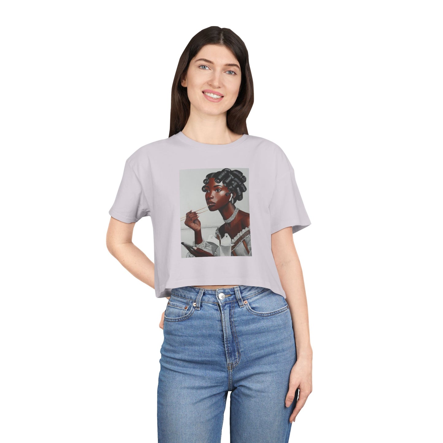 Our Lady of Leftovers Women's Crop Tee