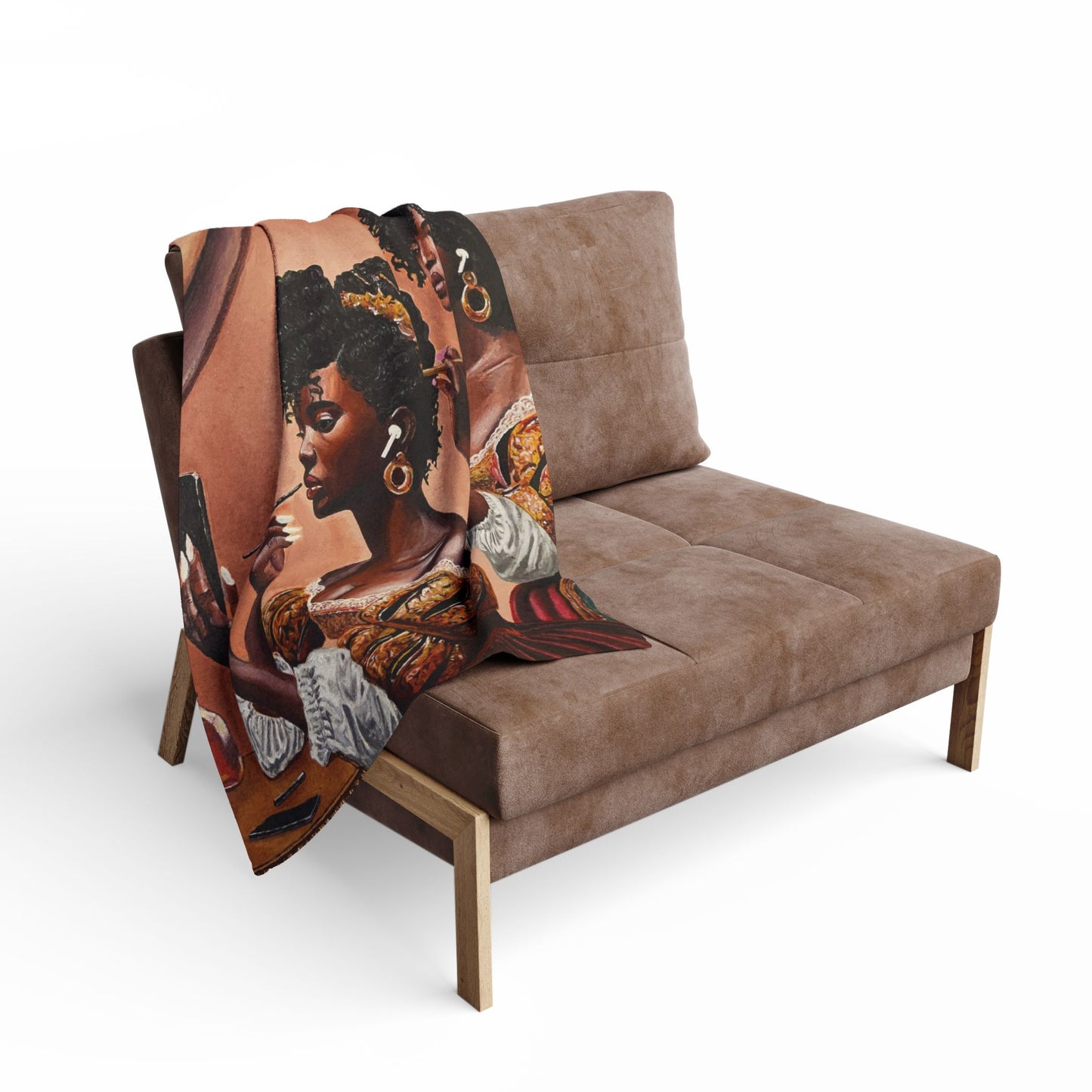 Fashionably Late Arctic Fleece Blanket