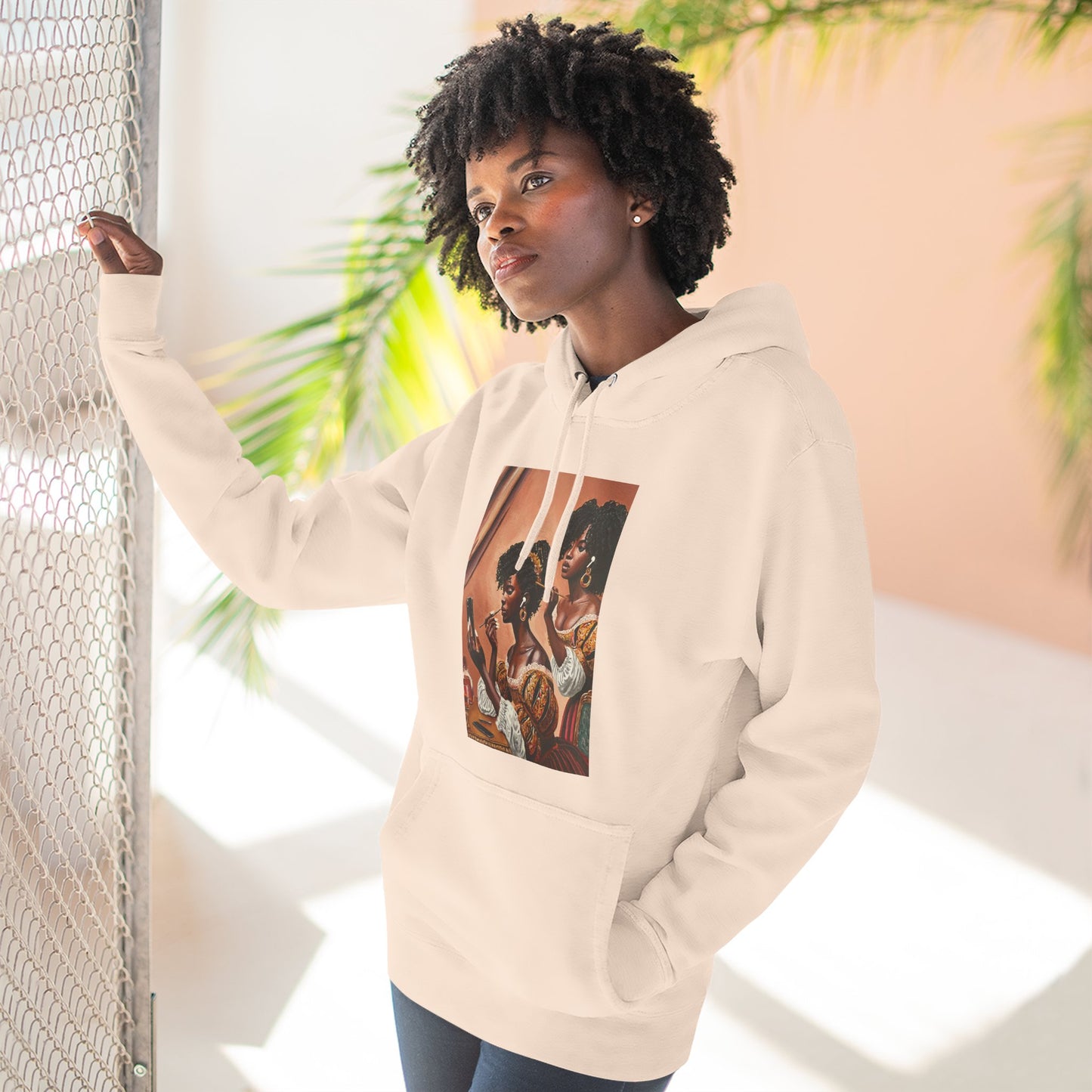 Fashionably Late Three-Panel Fleece Hoodie