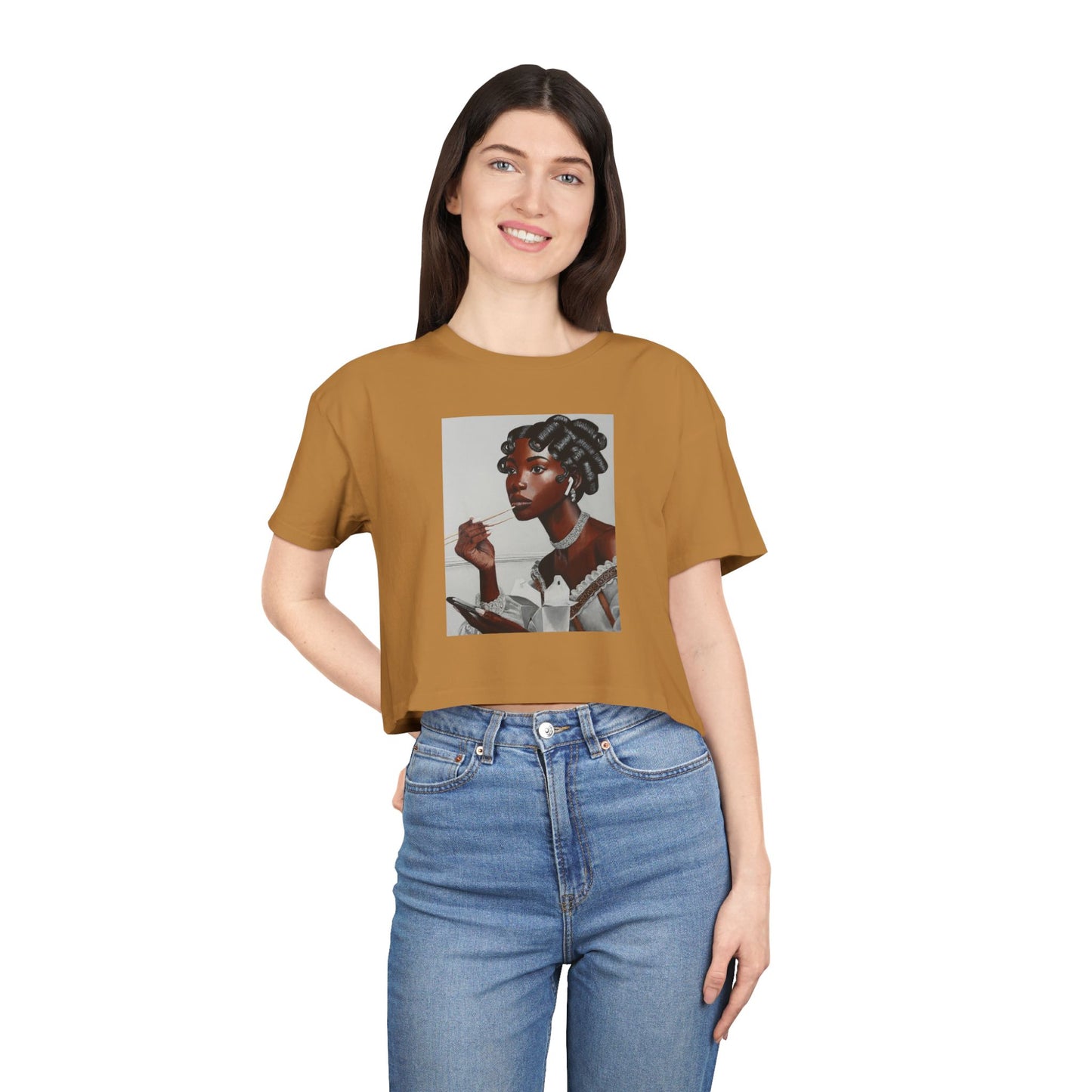 Our Lady of Leftovers Women's Crop Tee